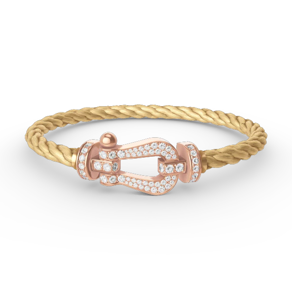 Regalia jewelryFORCE LARGE HORSESHOE FULL DIAMOND BRACELET ROSE GOLD