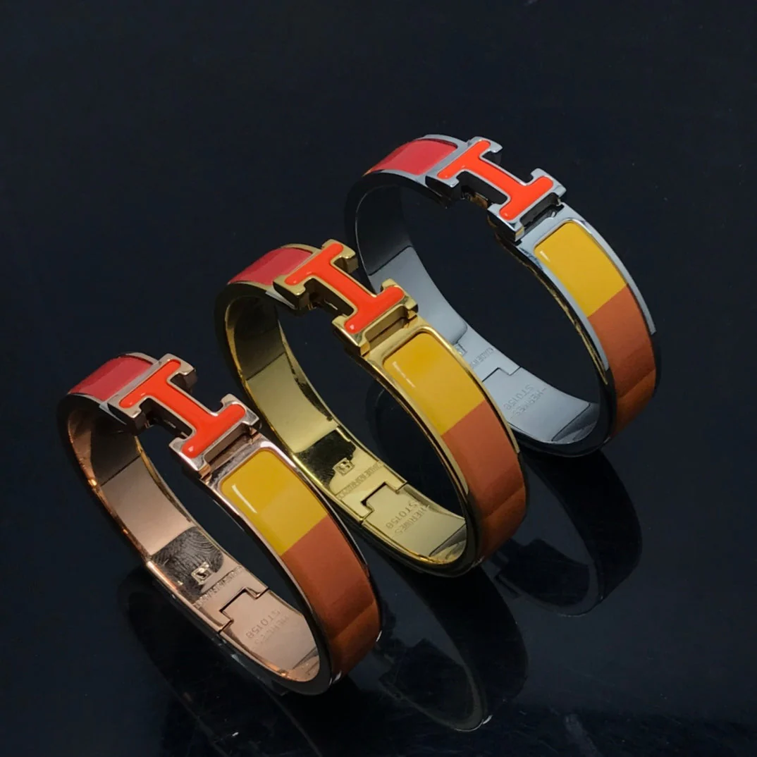 Regalia jewelryH BRACELET ORANGE RAINBOW CERAMIC