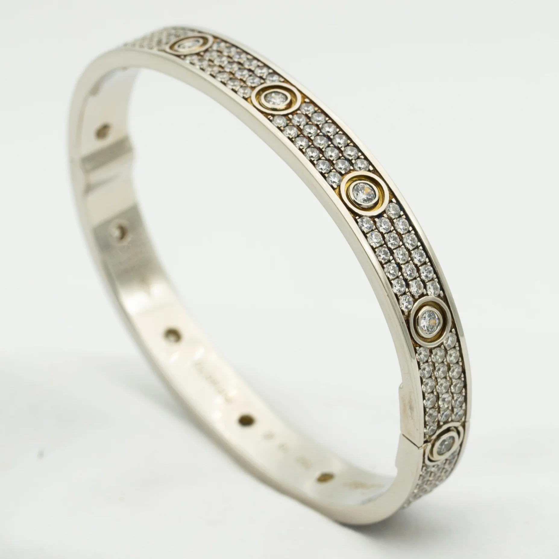Regalia jewelryLOVE BRACELET 6.1MM DIAMOND-PAVED 10 BIG DIAMONDS
