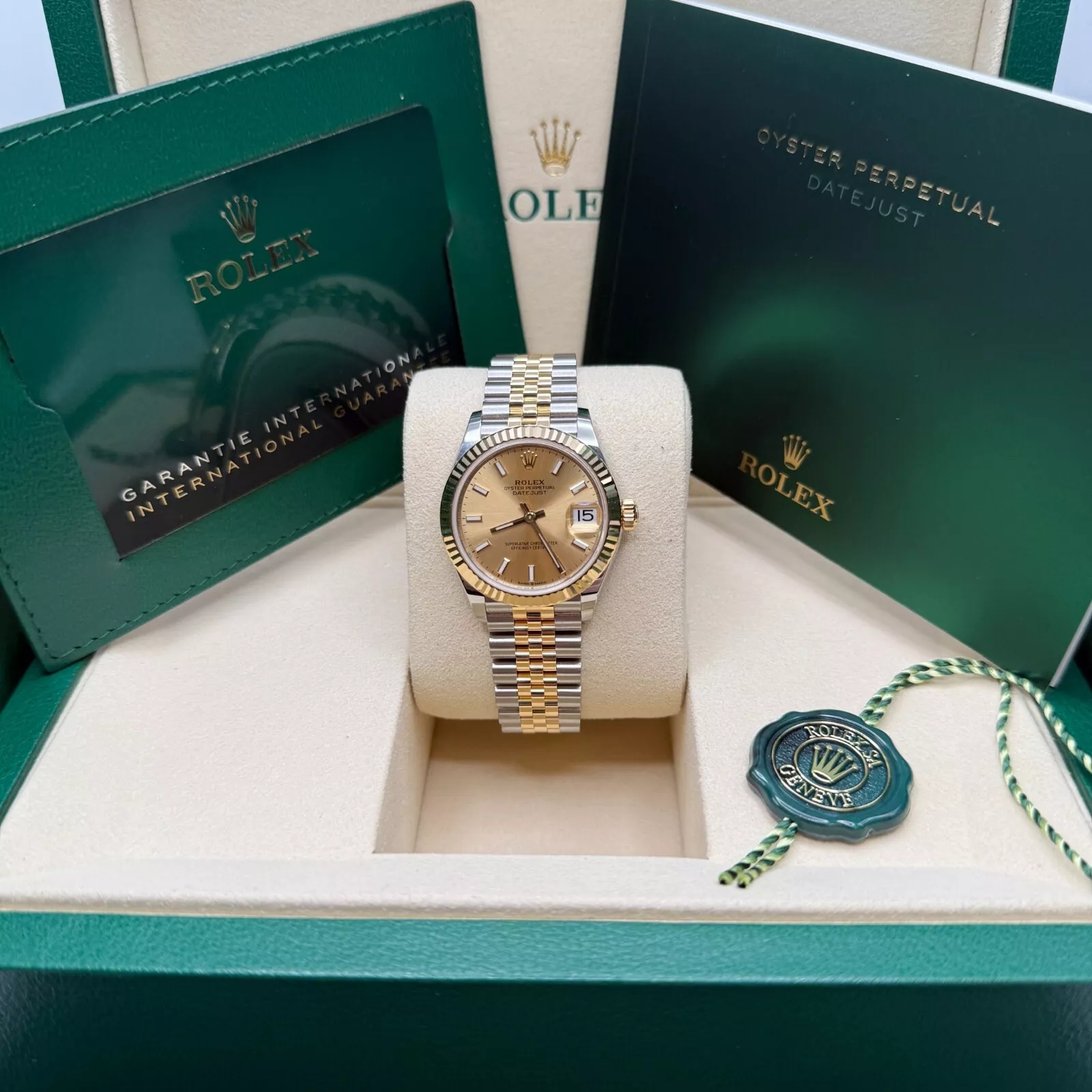 【Super Clone】ROLEX Datejust m278273-0013/0014 31mm Champagne Dial Stainless Steel and Yellow Gold Oyster Watch