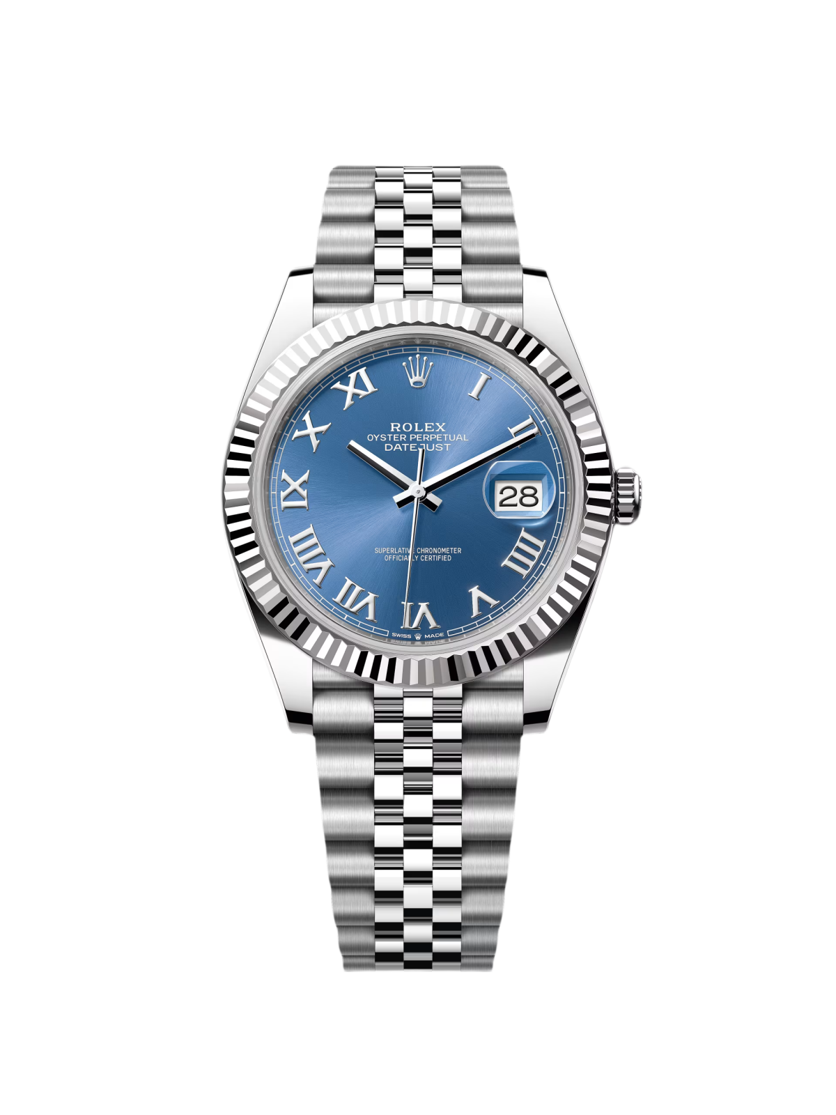 【Super Clone】ROLEX  Datejust 41mm 126334 Blue Roman Oyster Stainless Steel Men's Watch