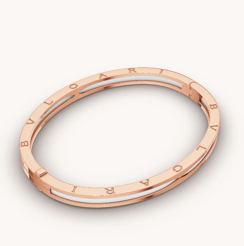 Regalia jewelryZERO 1 PINK GOLD WITH WHITE CERAMIC BRACELET
