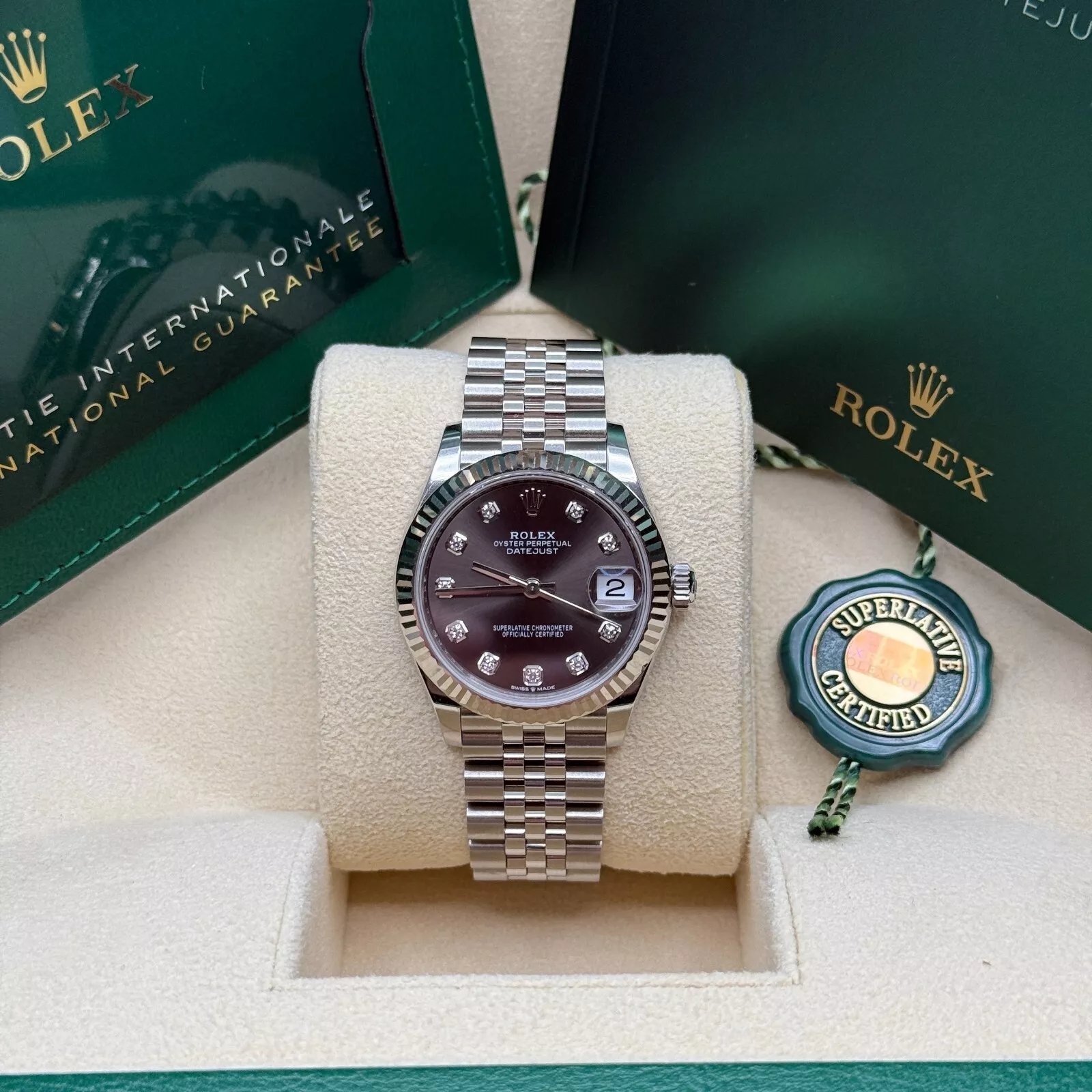 【Super Clone】ROLEX Datejust m278274-0007/0008 Dark Grey 31mm Dial Oyster Watch