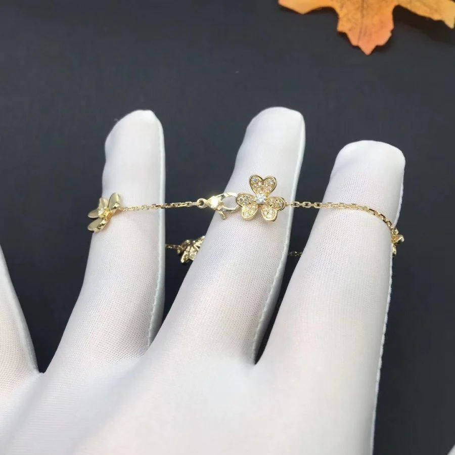 Regalia jewelryFRIVOLE GOLD 5 FLOWERS BRACELET