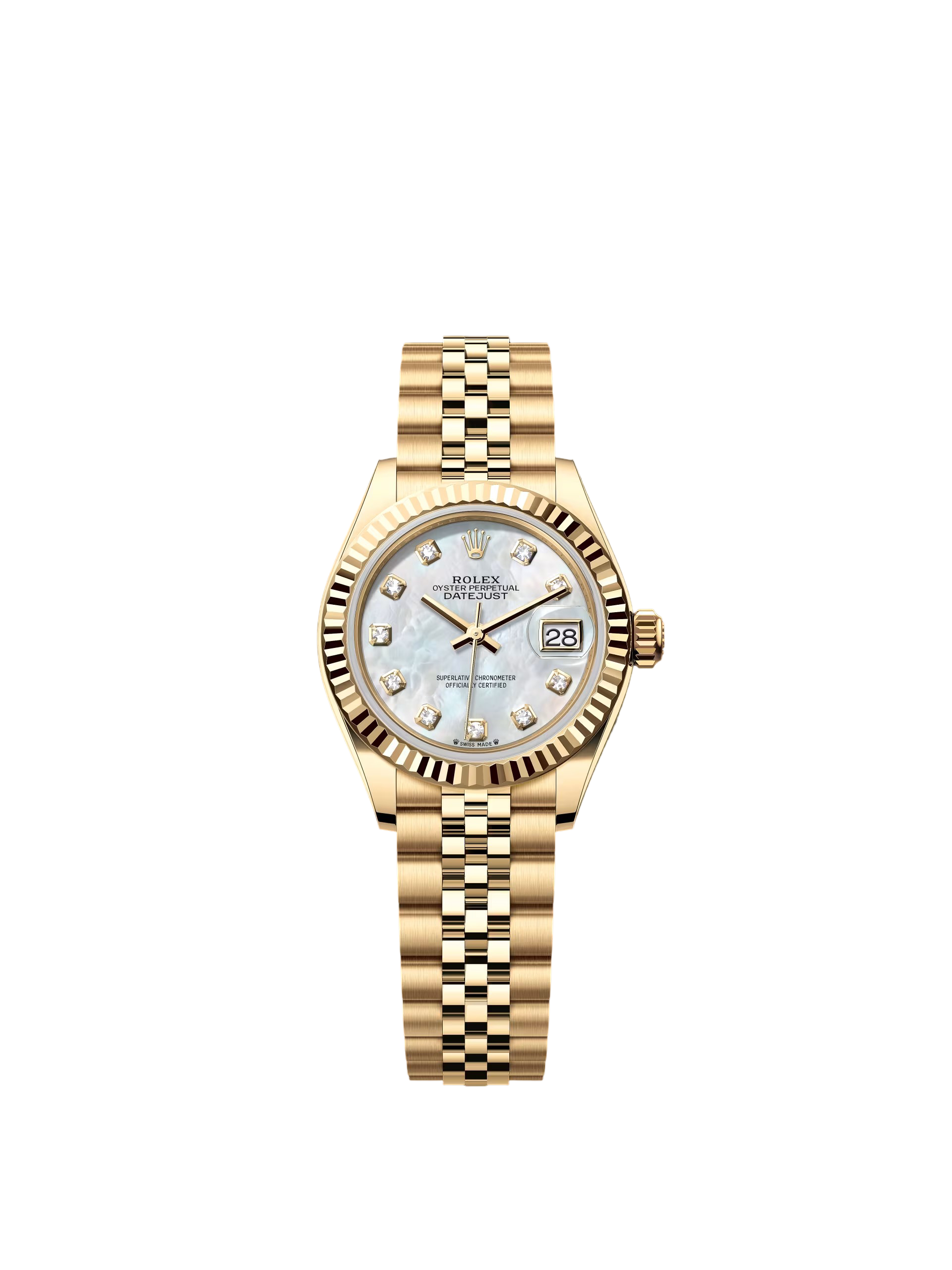 【Super Clone】ROLEX Lady-Datejust 28mm 279178 Mother-of-Pearl Diamonds Dial