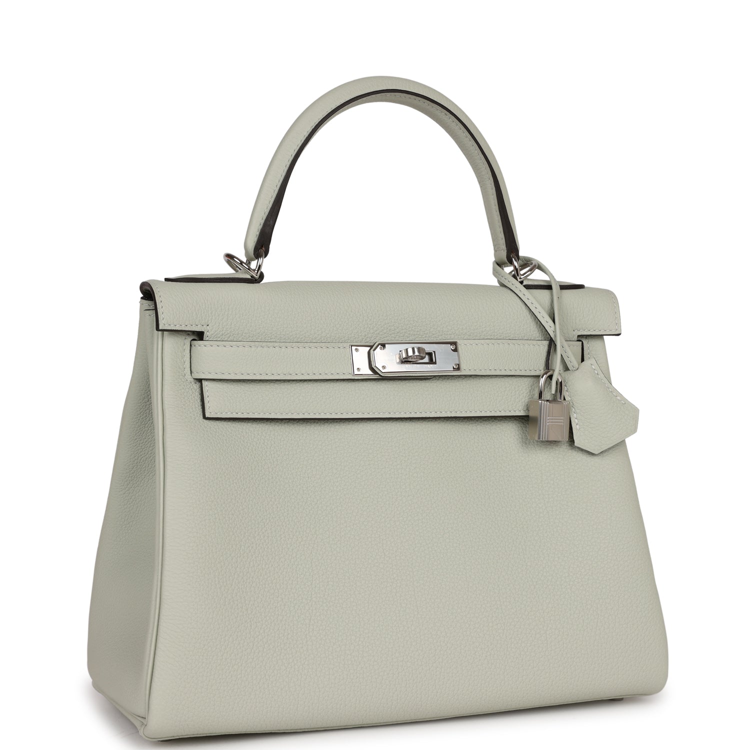 Hermès Kelly Retourne 28 Gris Neve Togo Palladium Hardware