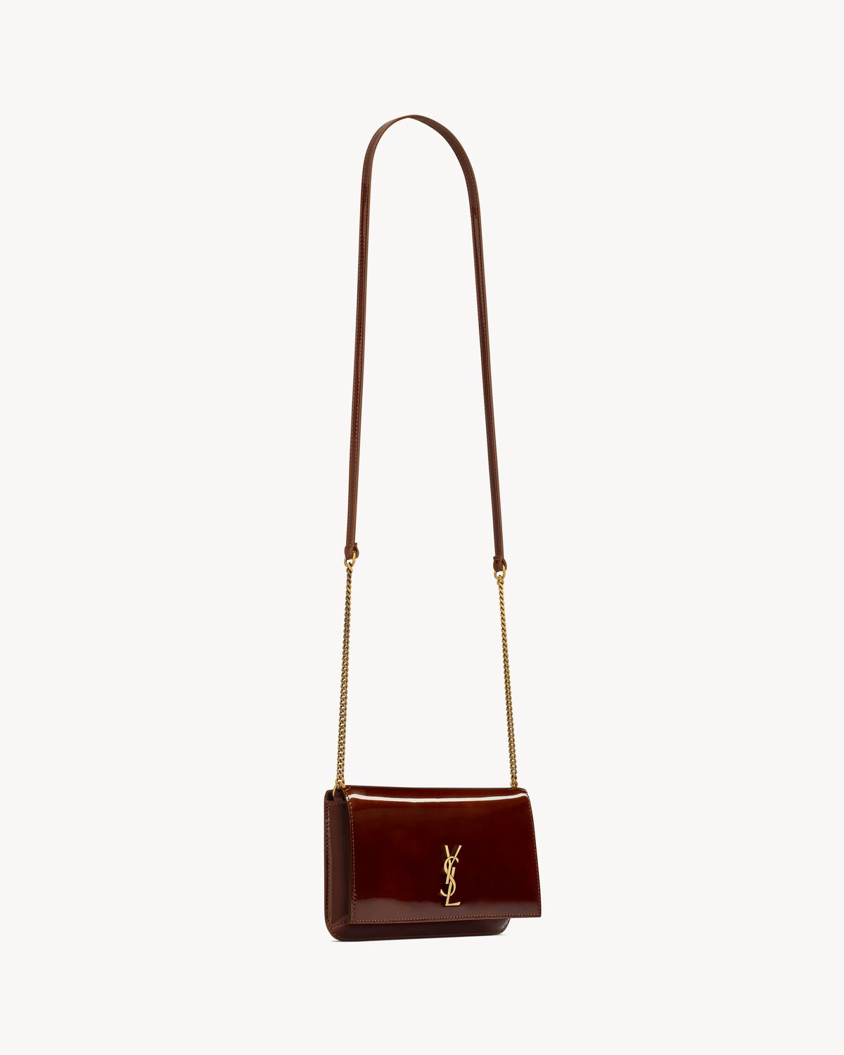 YSL Cassandre Phone Case in Patent Leather
