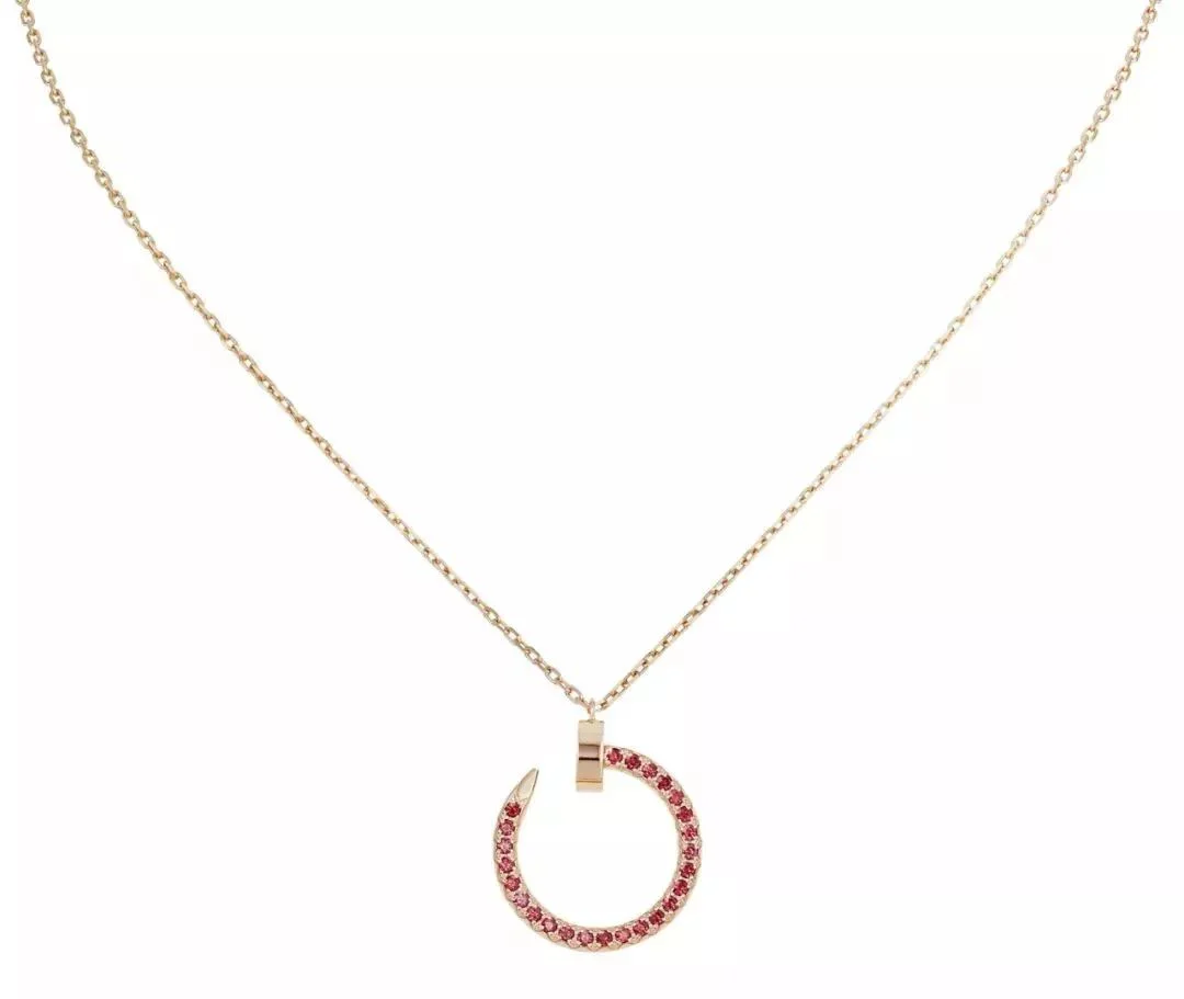 Regalia jewelryJUSTE NECKLACE GOLD RED DIAMONDS