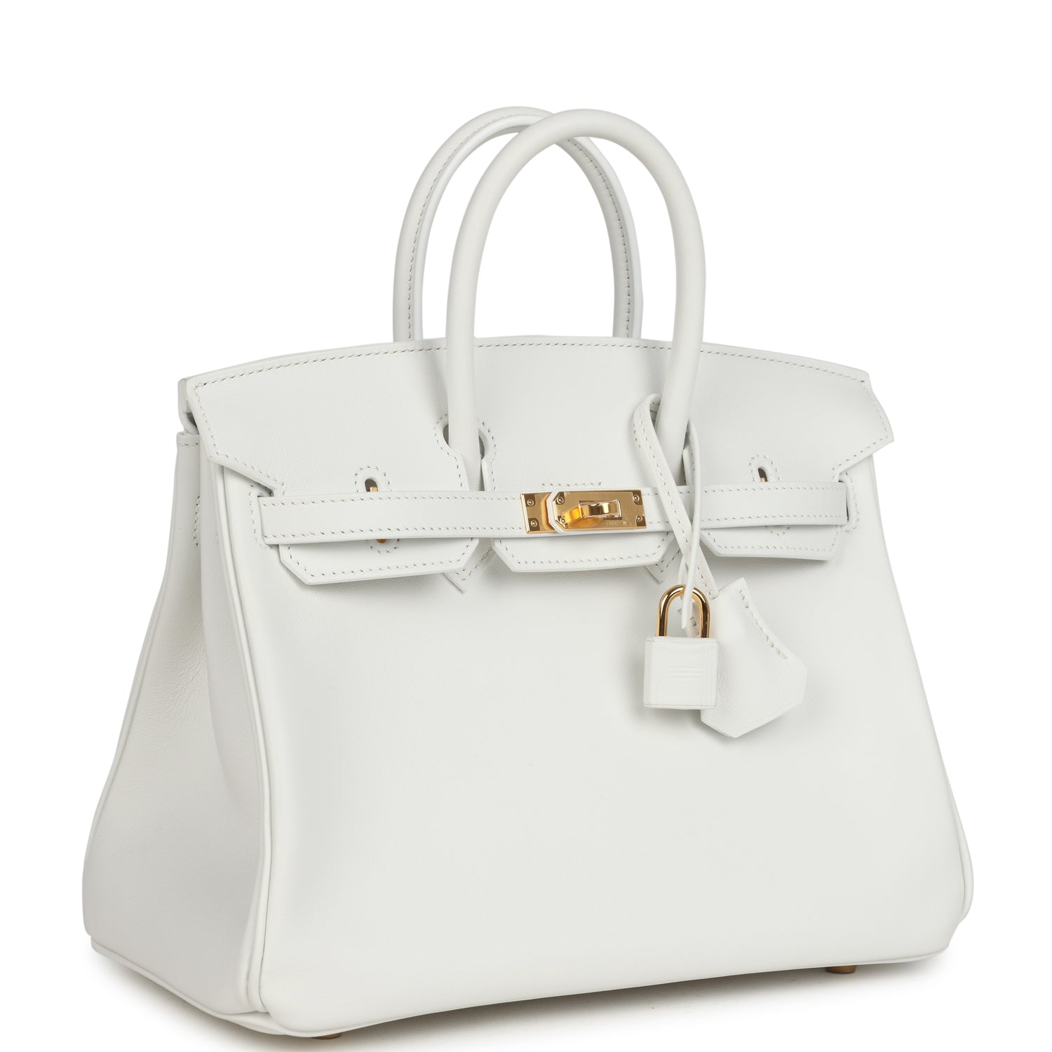 Hermès Birkin 25 New White Swift Gold Hardware