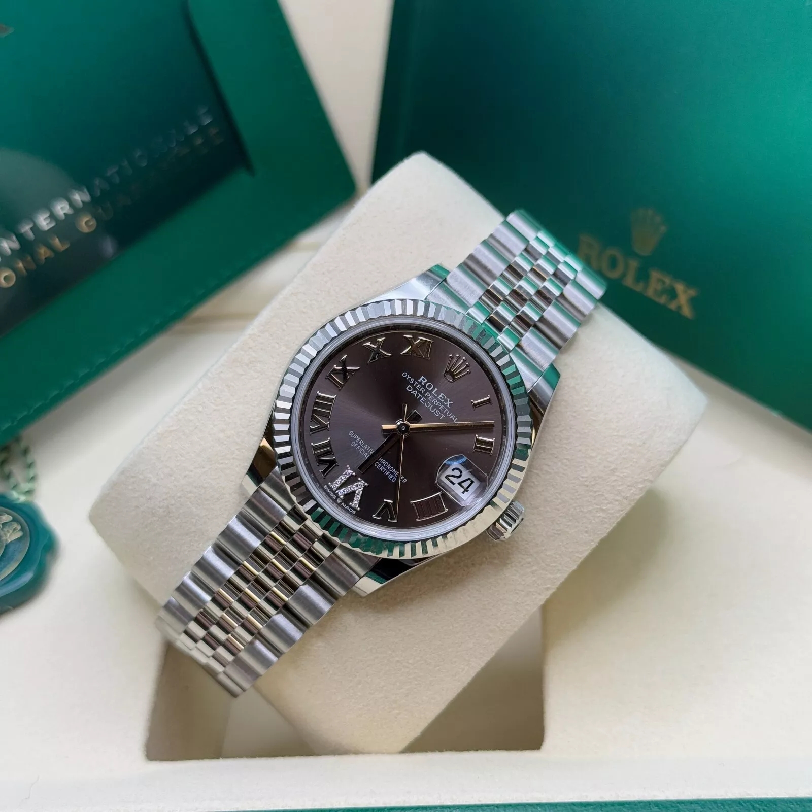 【Super Clone】ROLEX Datejust m278274-0027/0028 Dark Grey 31mm Dial Oyster Watch