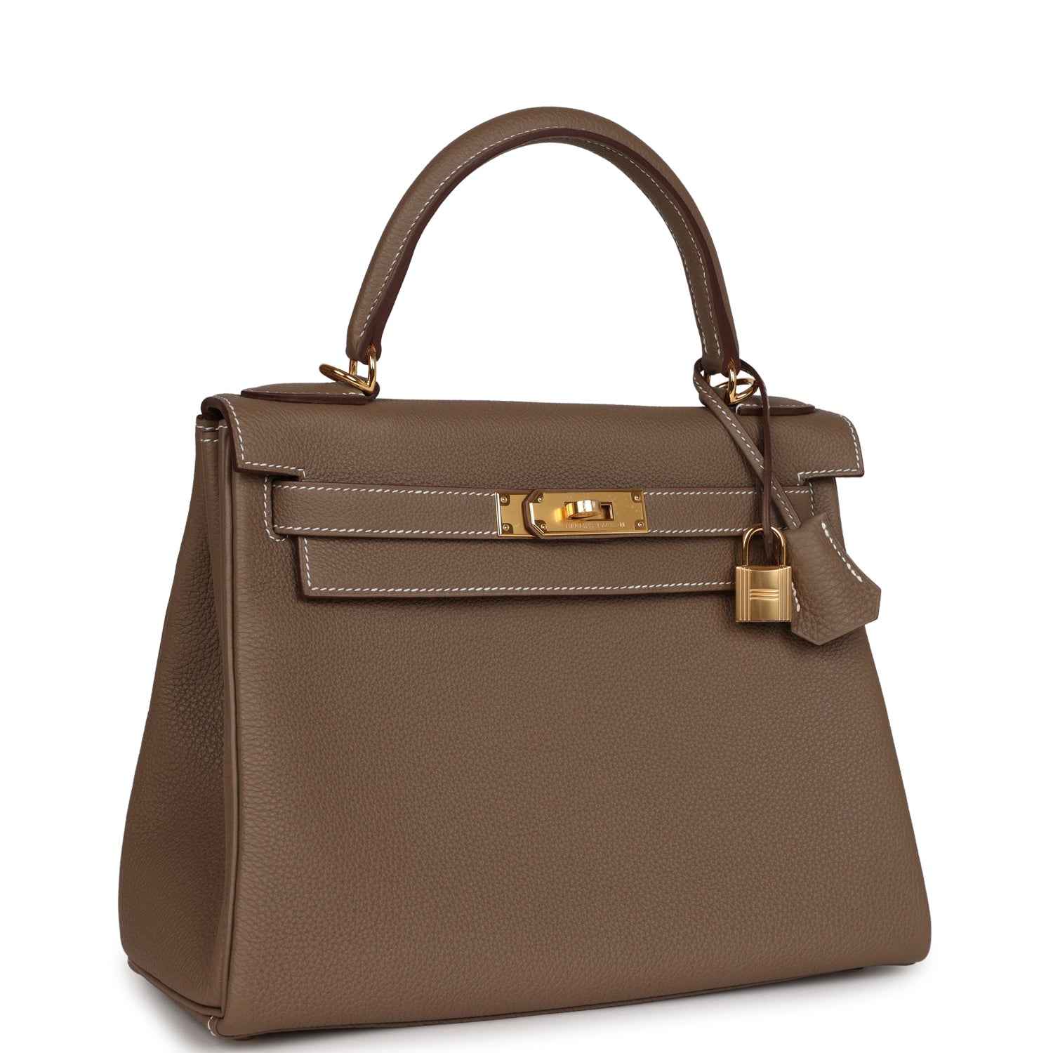 Hermès Kelly Retourne 28 Etoupe Togo Gold Hardware