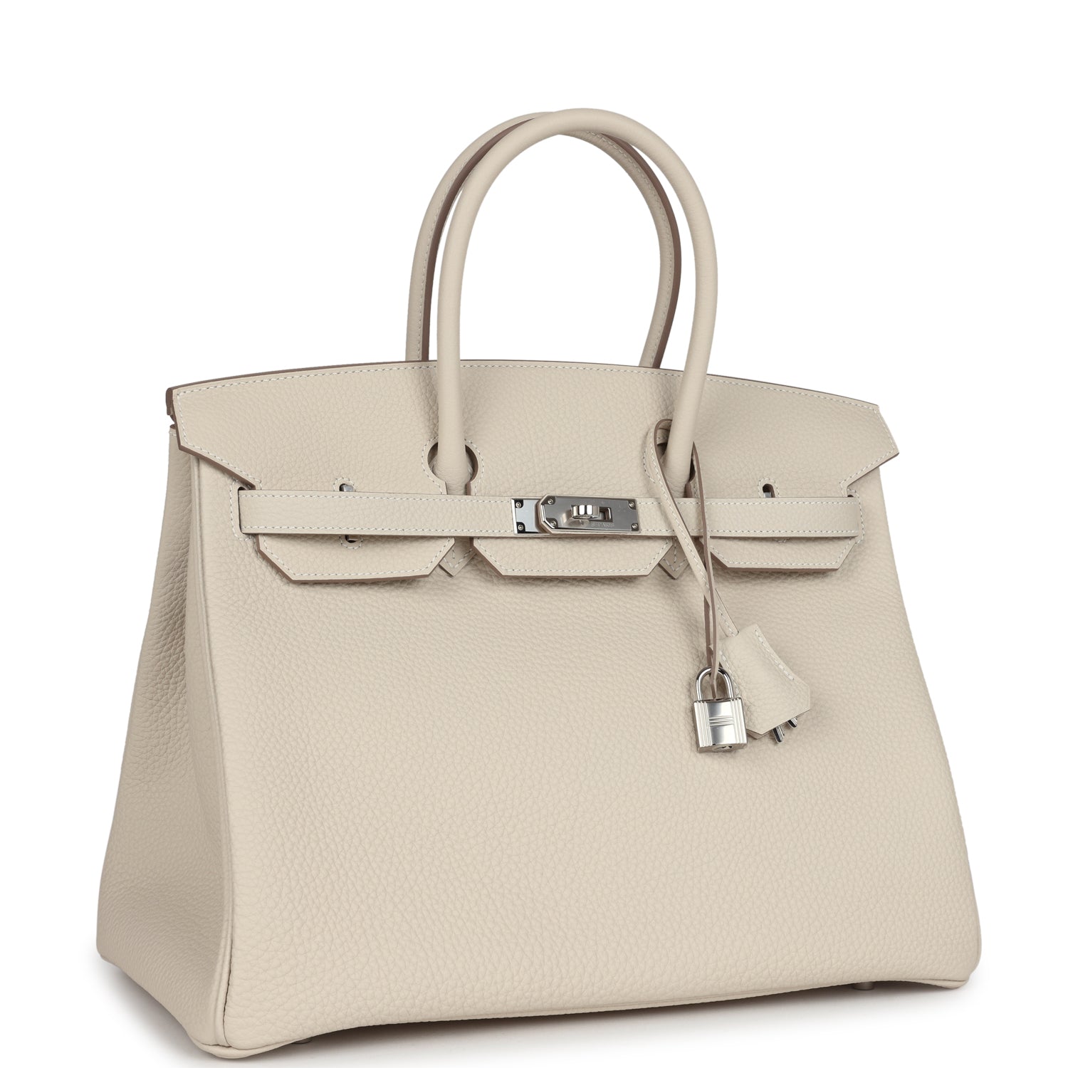 Hermès Birkin 35 Craie Togo Palladium Hardware