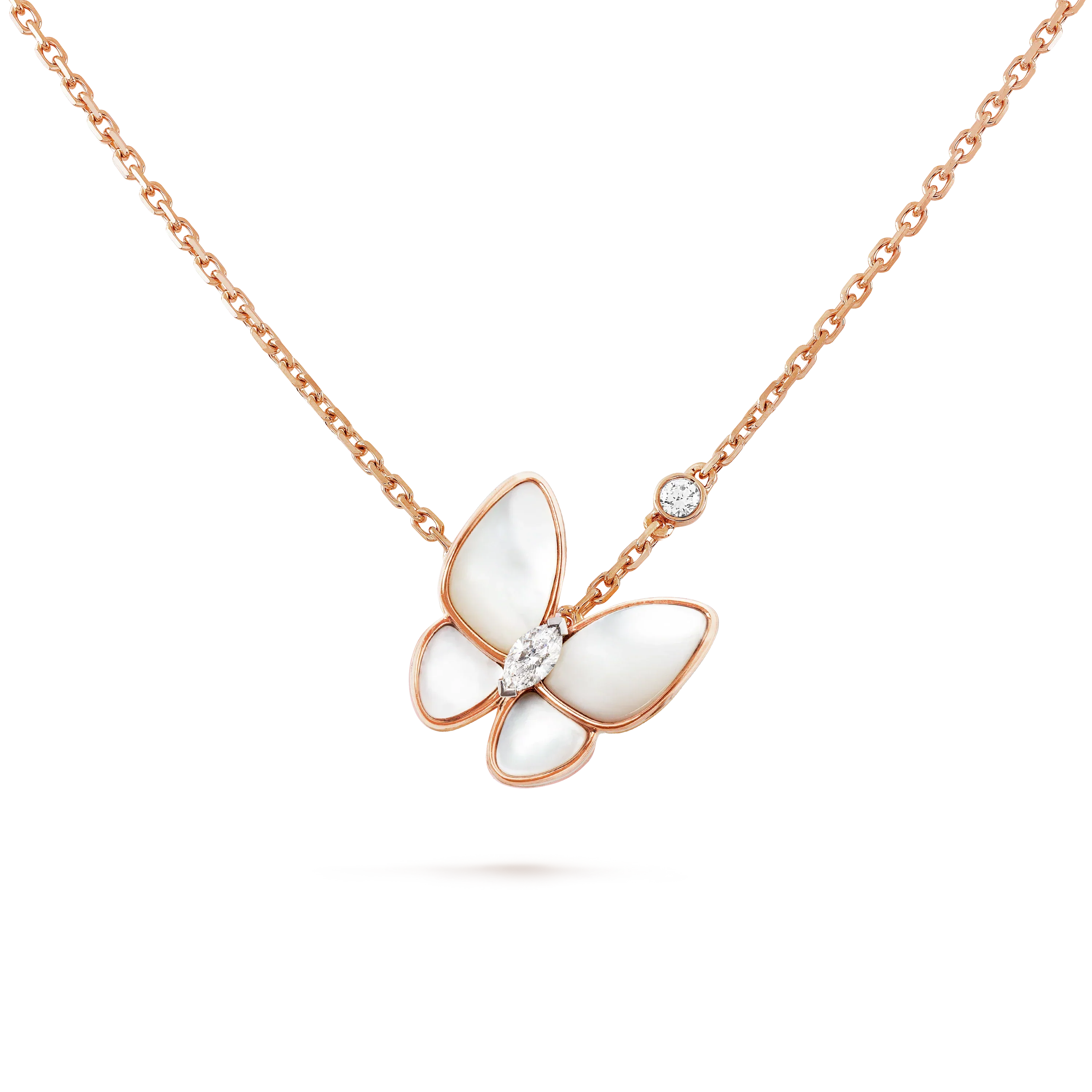 Regalia jewelryBUTTERFLY MOP DIAMOND NECKLACE