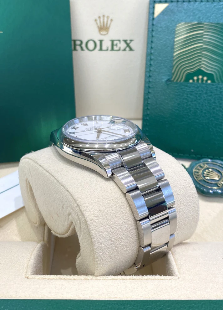 【Super Clone】ROLEX  Datejust 36mm 126200 Stainless Steel White Roman Dial Oyster