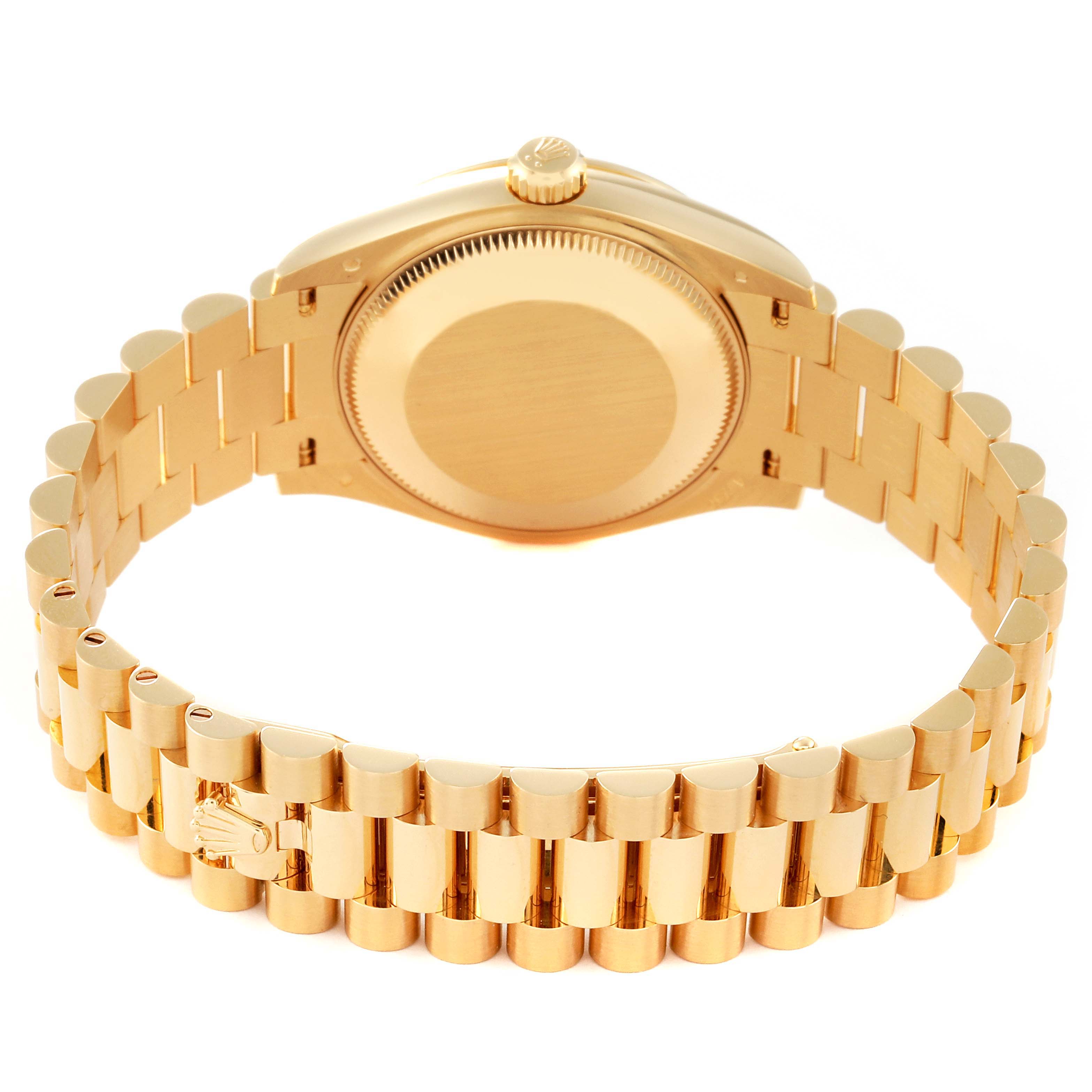 【Super Clone】RLX Datejust m278278-0046 Olive Green Floral Motif 31mm President Bracelet Watch