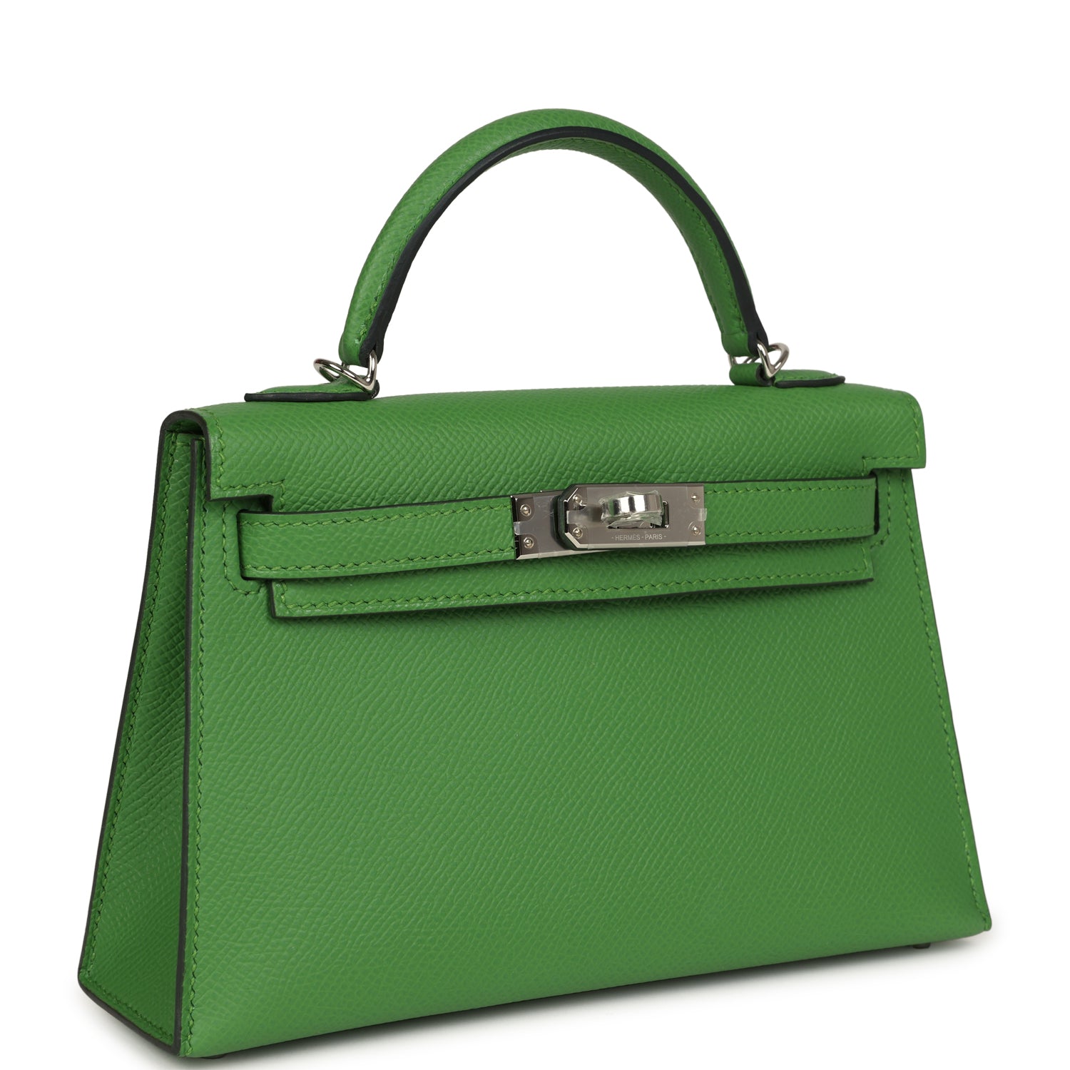 Hermès Kelly Sellier 20 Vert Yucca Epsom Palladium Hardware