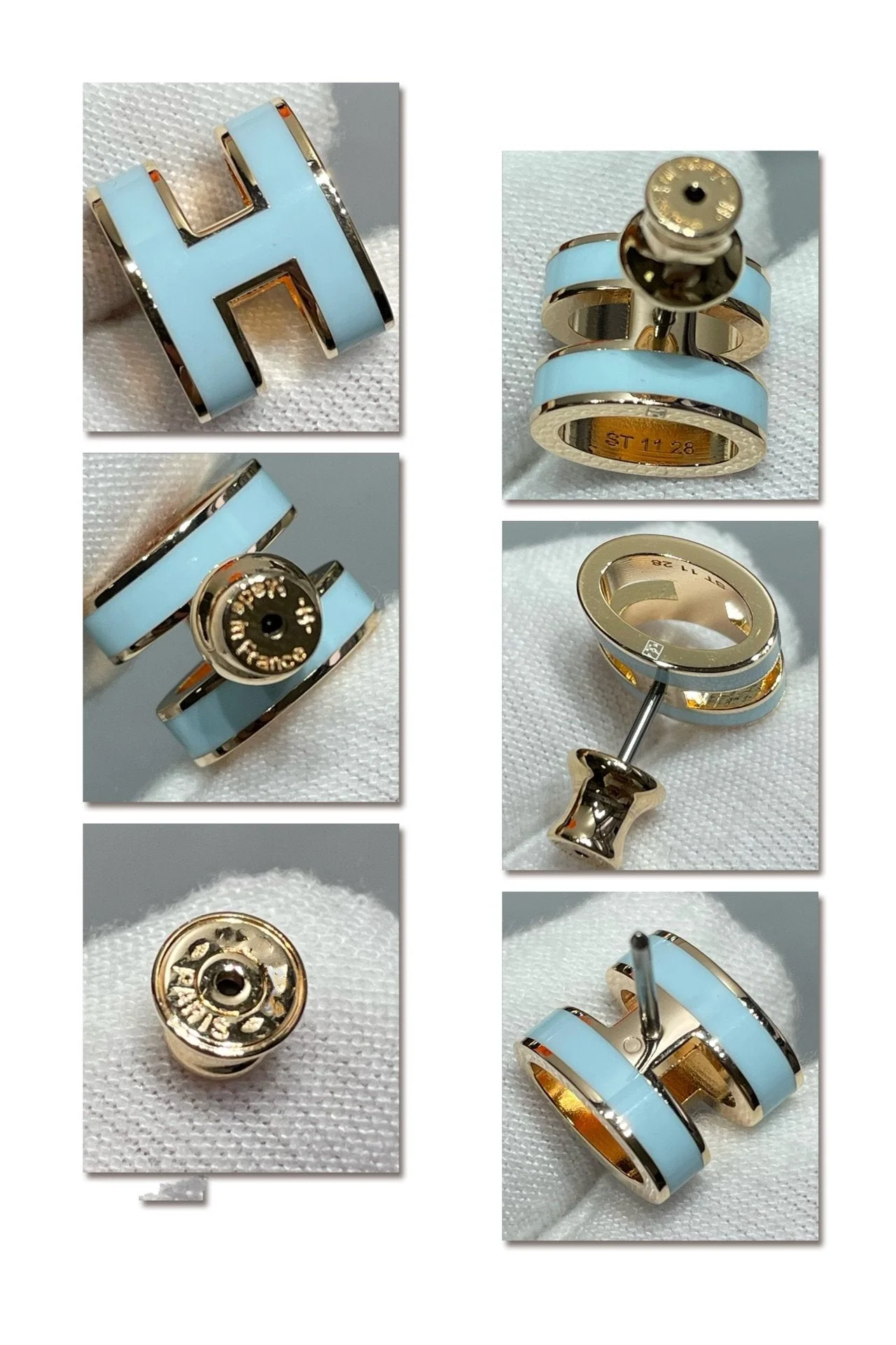 Regalia jewelryPOP H SKY BLUE STUD EARRINGS