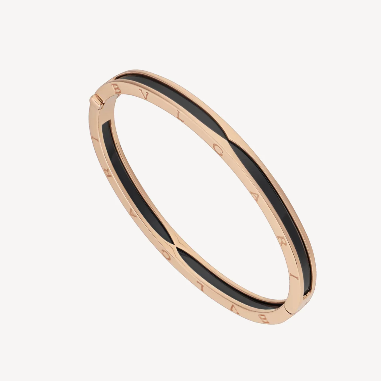 Regalia jewelryZERO 1 PINK GOLD WITH BLACK CERAMIC BRACELET