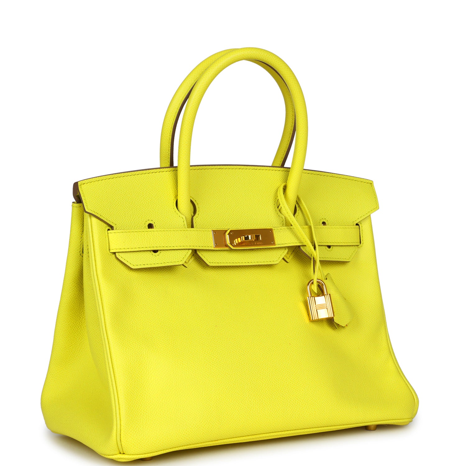 Hermès Birkin 30 Lime Epsom Gold Hardware
