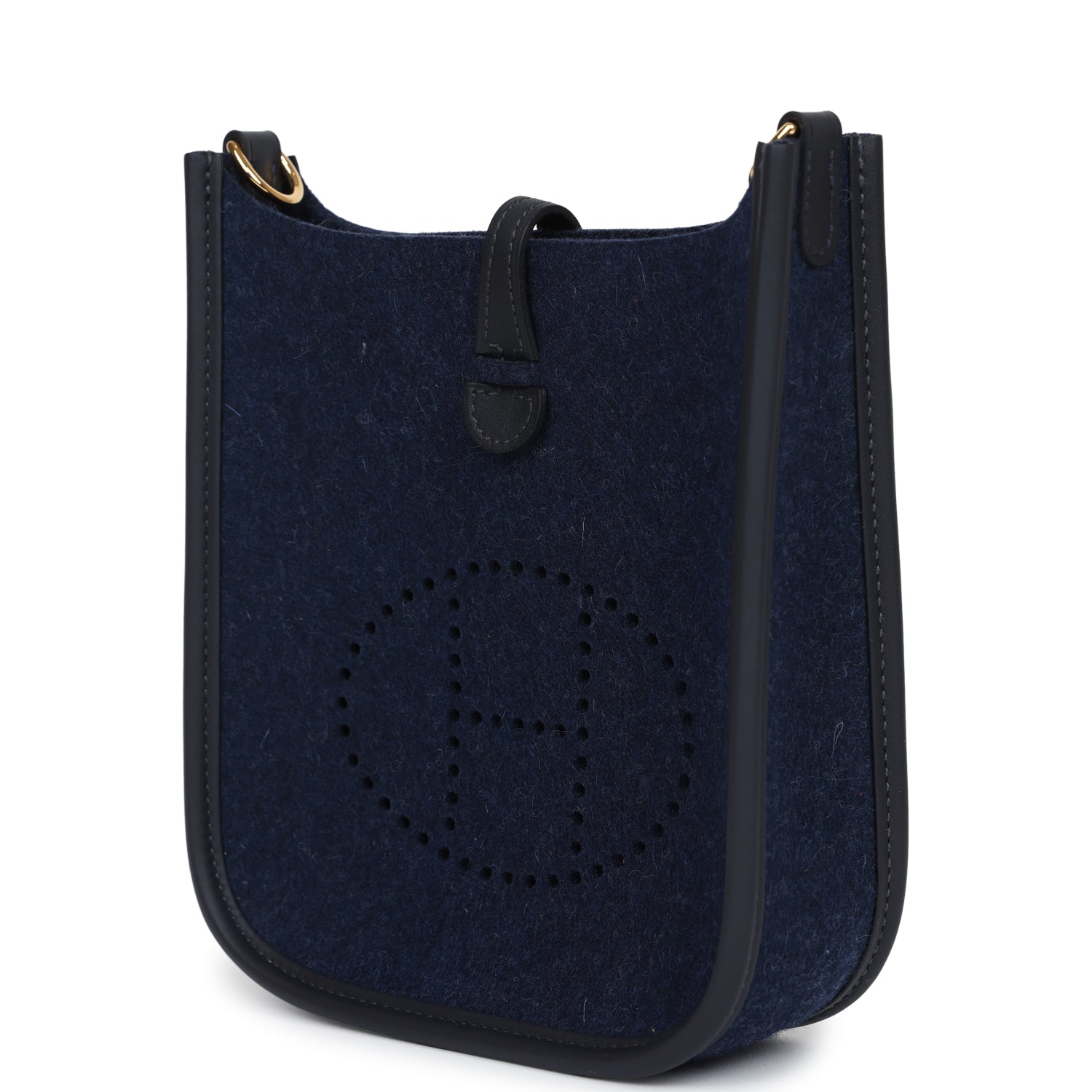 Hermès Evelyne TPM Bleu Nuit Feutre and Caban Swift Gold Hardware