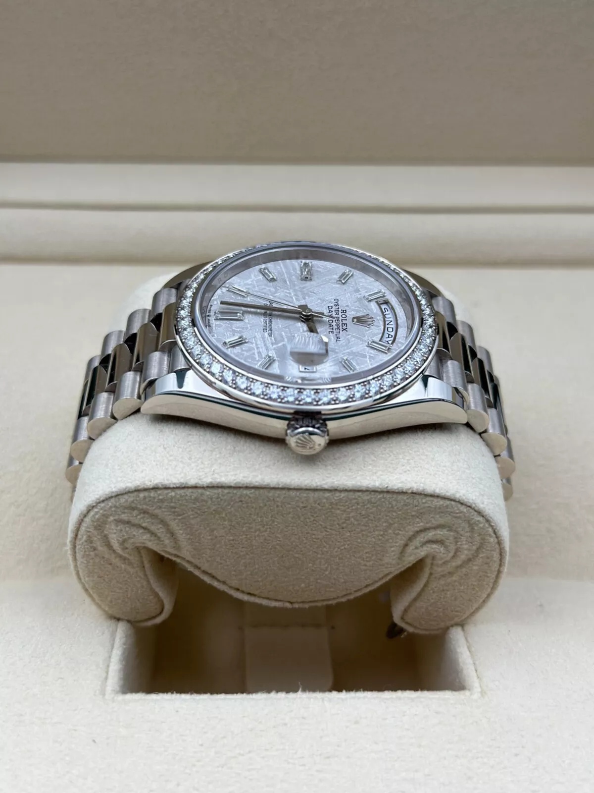 【Super Clone】ROLEX  Day-Date 40mm 228349RBR-0040 Meteorite Dial President Bracelet