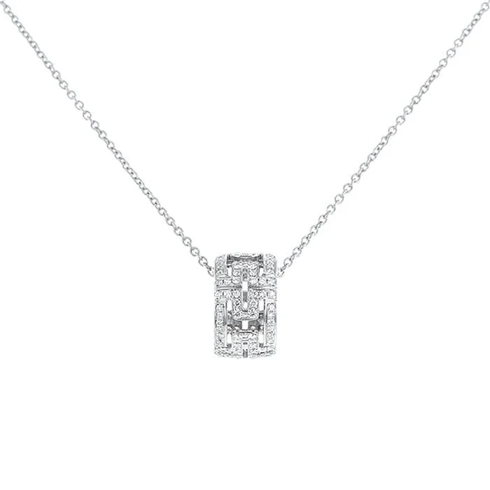 Regalia jewelryPARENTESI NECKLACE SILVER DIAMOND
