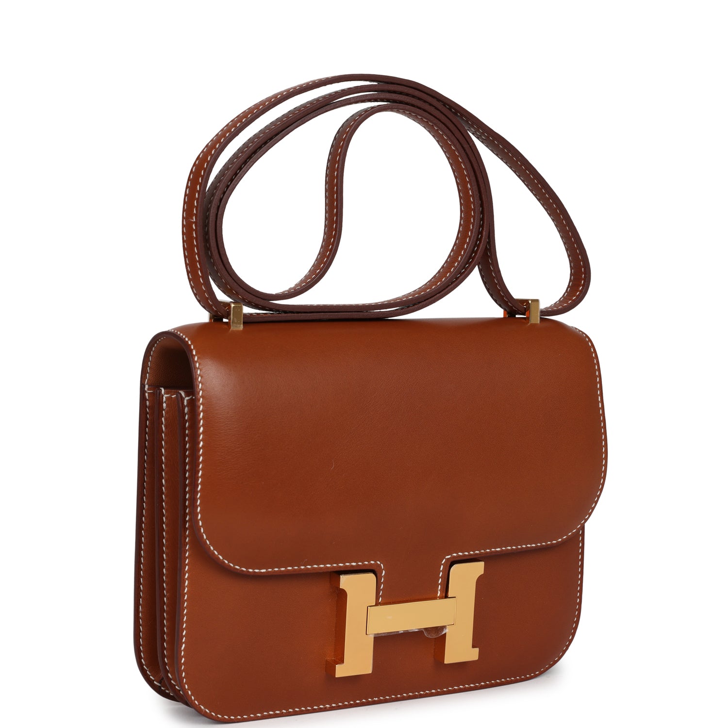 Hermès Constance 18 Fauve Barenia Gold Hardware