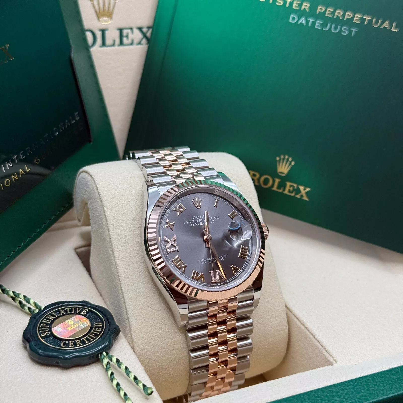 【Super Clone】ROLEX  Datejust 36mm 126231 Slate Dial Jubilee Bracelet