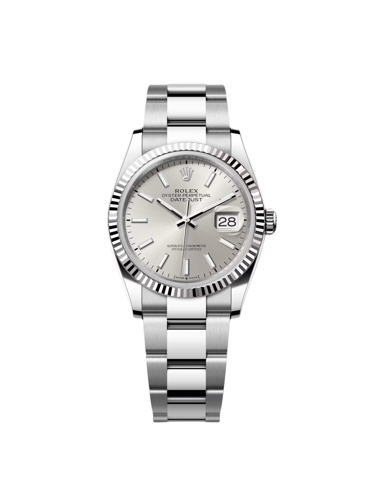 【Super Clone】ROLEX  Datejust 36mm 126234 Silver Index Dial Oyster Stainless Steel