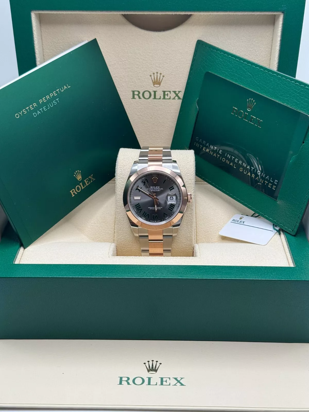 【Super Clone】ROLEX Datejust 41mm 126331 Oyster Band Steel and Everose Gold Men's Watch