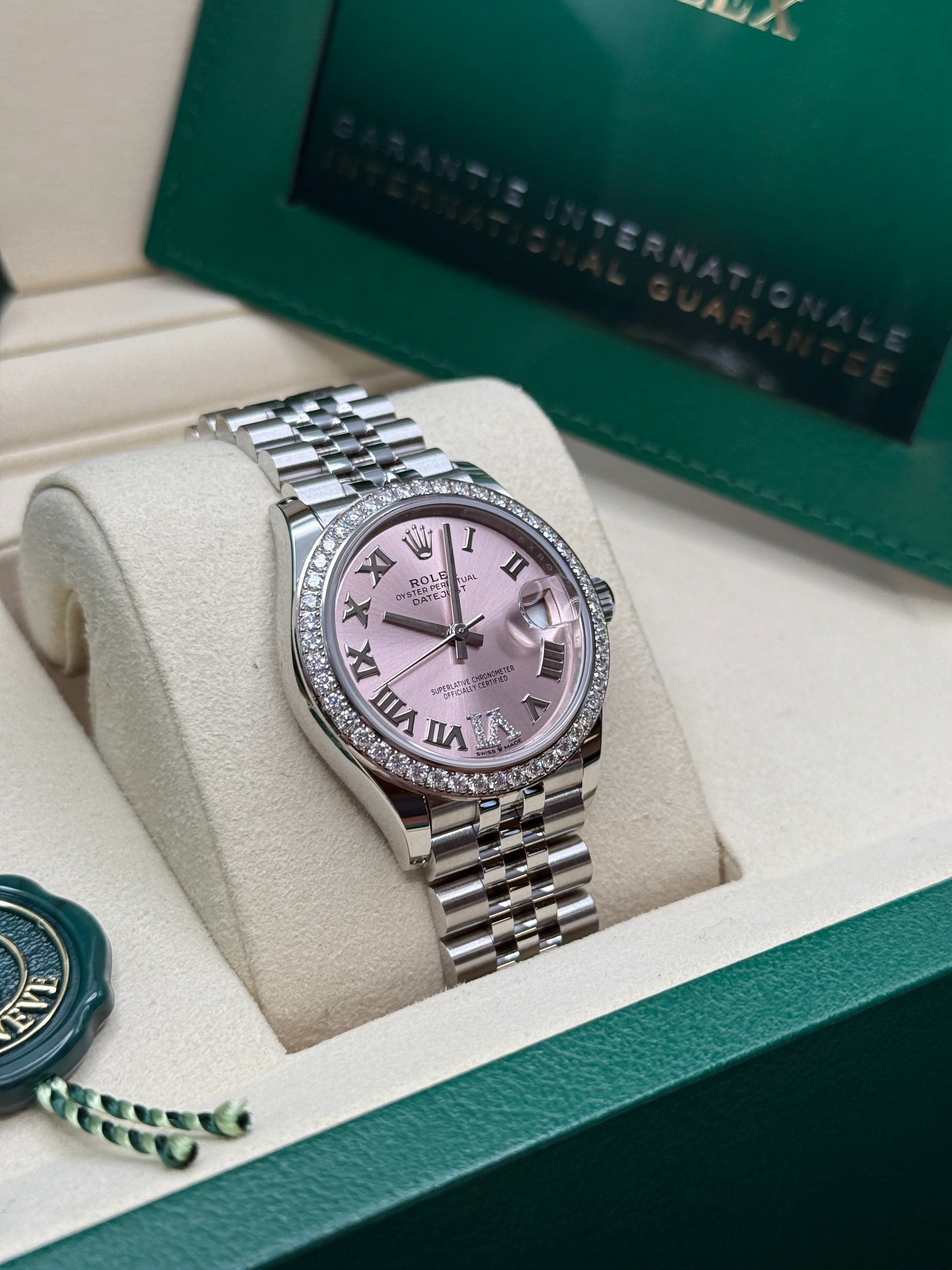 【Super Clone】ROLEX Datejust m278384RBR-0027/0028 Pink 31mm Dial Oyster Watch
