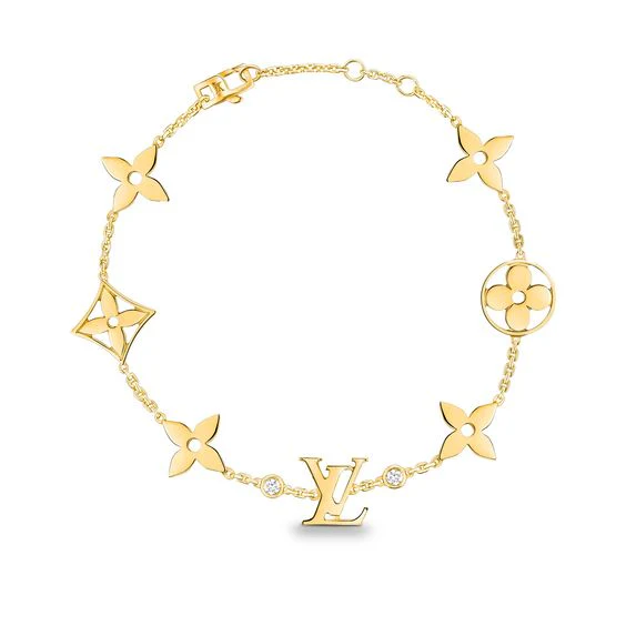 Regalia jewelrySTAR AND SUN 7 MOTIFS GOLD BRACELET