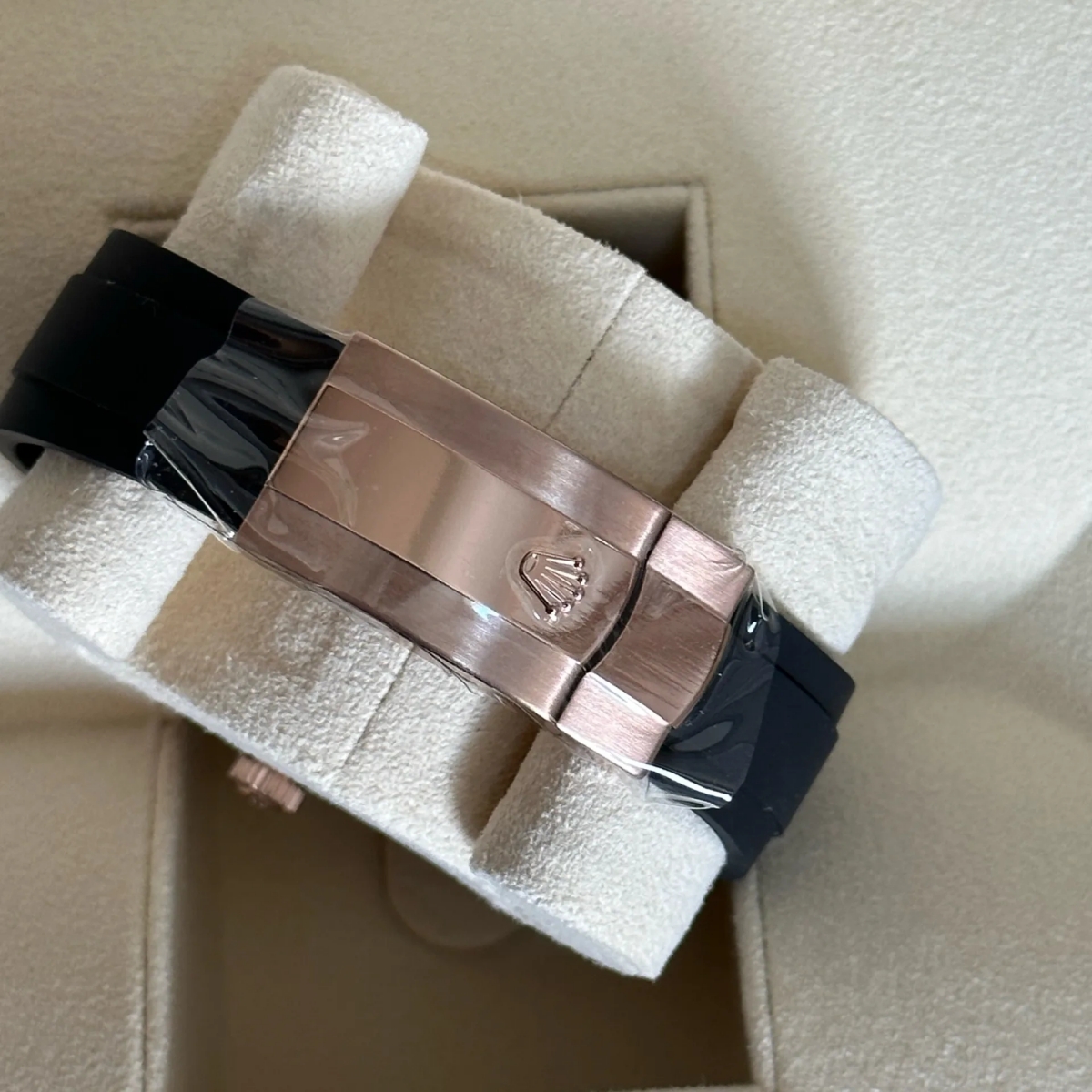 【Super Clone】ROLEX  Sky-Dweller 42mm Rose Gold Chocolate Dial Oysterflex - 336235