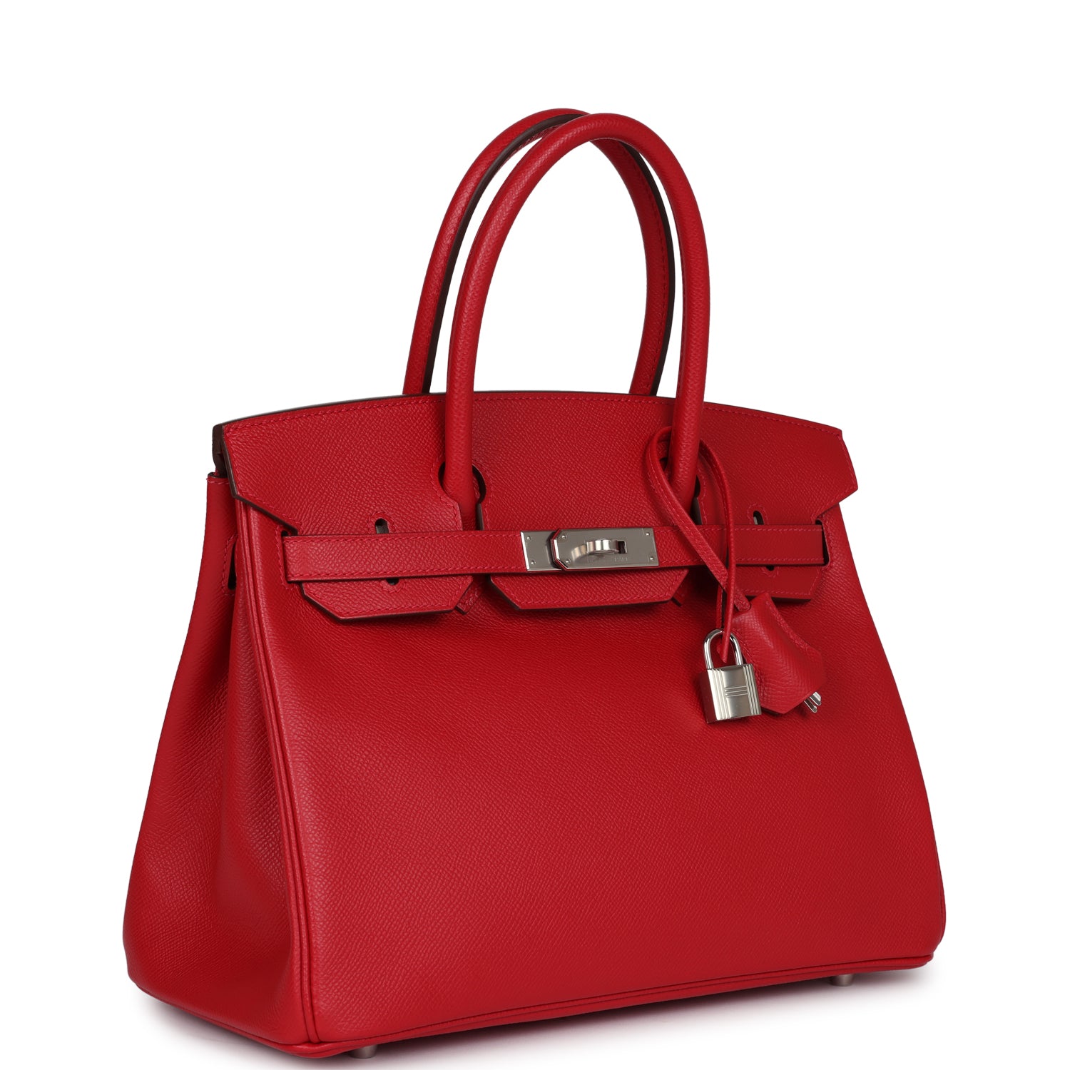 Hermès Birkin 30 Rouge Casaque Epsom Palladium Hardware