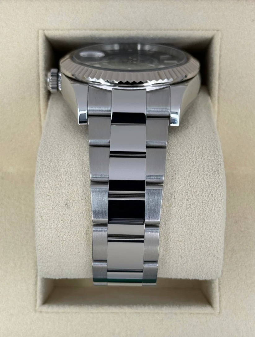 【Super Clone】ROLEX  Sky-Dweller 42mm 336934-0001/0002 Stainless Steel Green Dial Oyster
