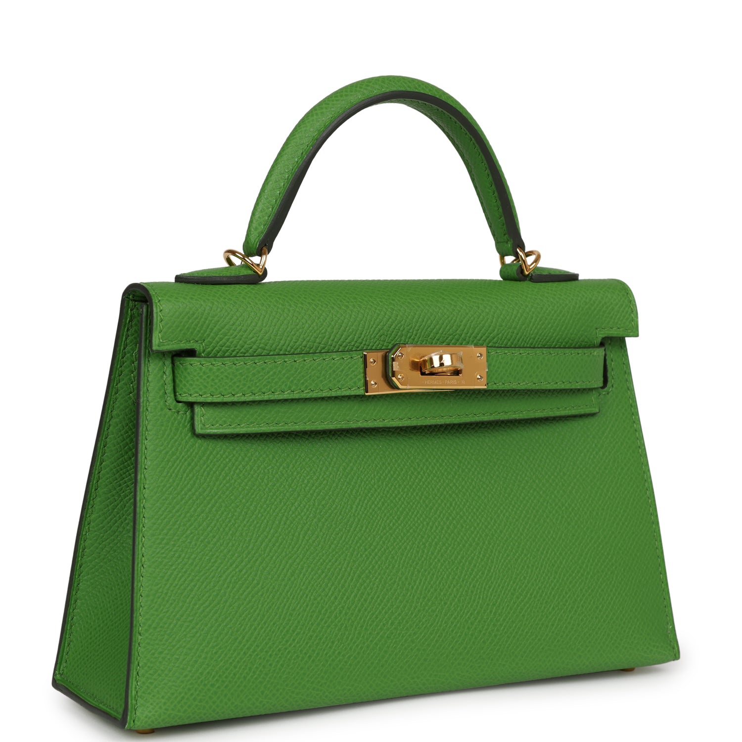 Hermès Kelly Sellier 20 Vert Yucca Epsom Gold Hardware
