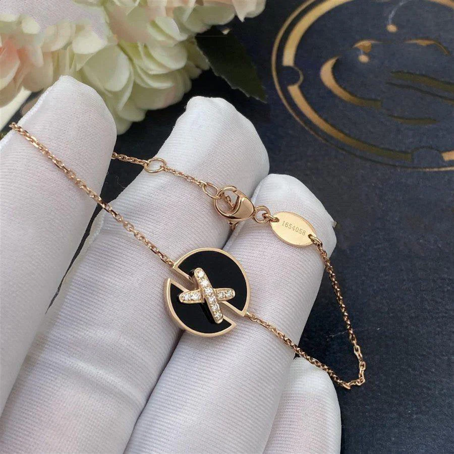 Regalia jewelryJEUX DE BRACELET ONYX PINK GOLD DIAMOND