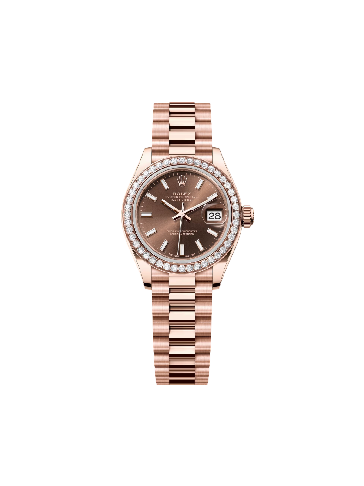【Super Clone】ROLEX Lady-Datejust 28mm 279135RBR Chocolate Dial Jubilee Bracelet