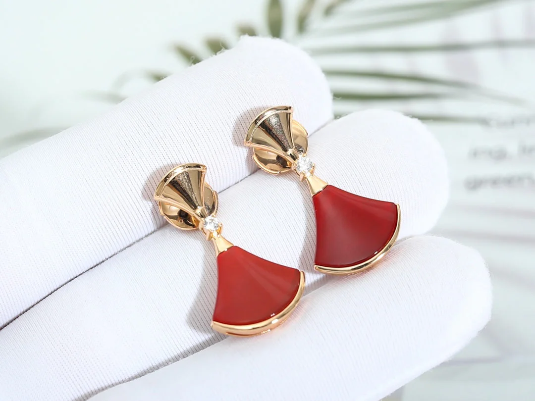 Regalia jewelryDREAM Carnelian PINK GOLD EARRINGS