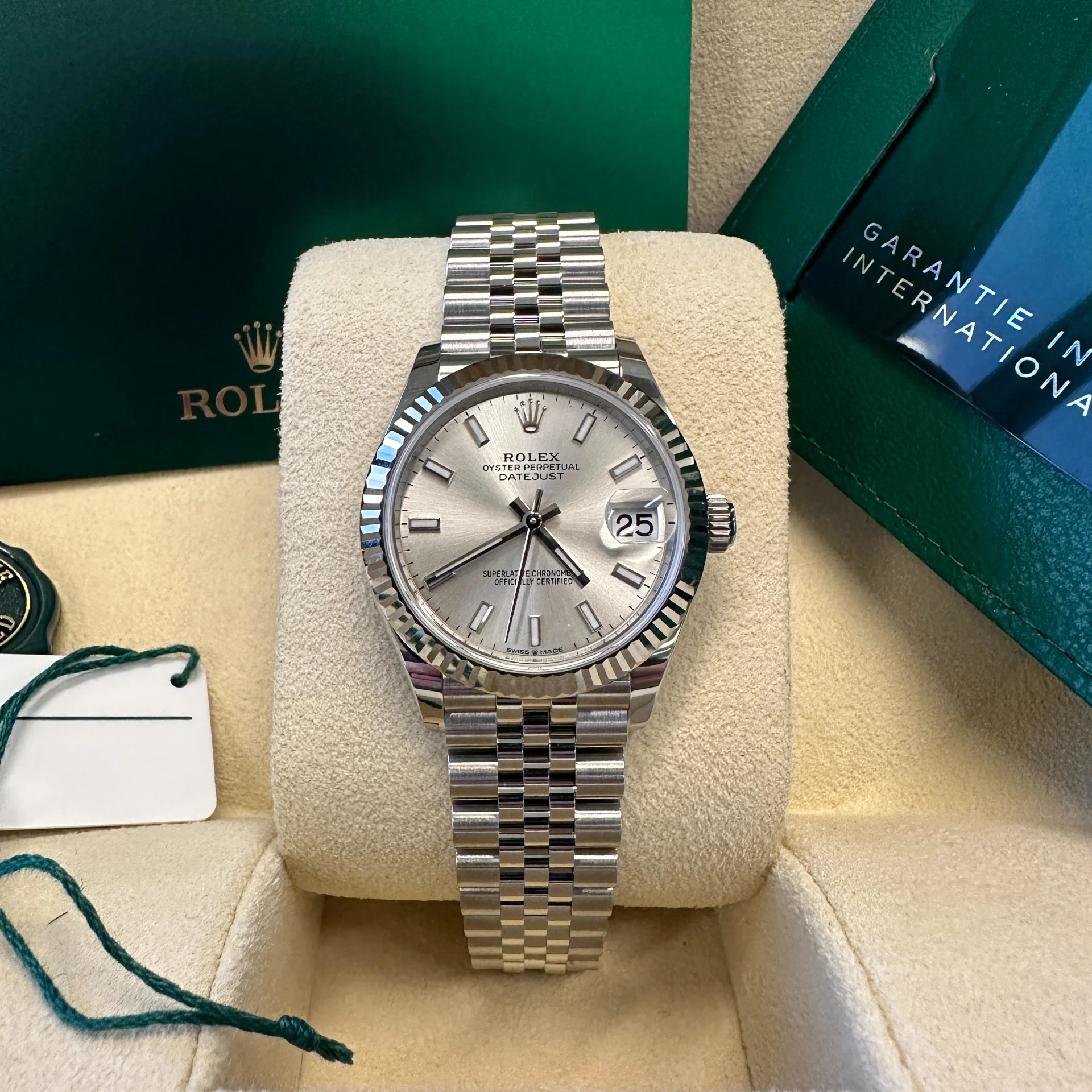 【Super Clone】ROLEX Datejust m278274-0011/0012 Silver Dial 31mm Fluted Bezel Oyster Bracelet