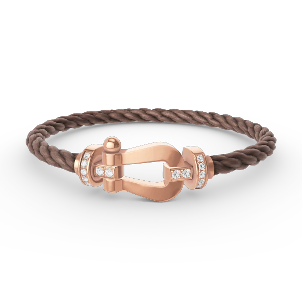Regalia jewelryFORCE LARGE HORSESHOE HALF DIAMOND BRACELET ROSE GOLD