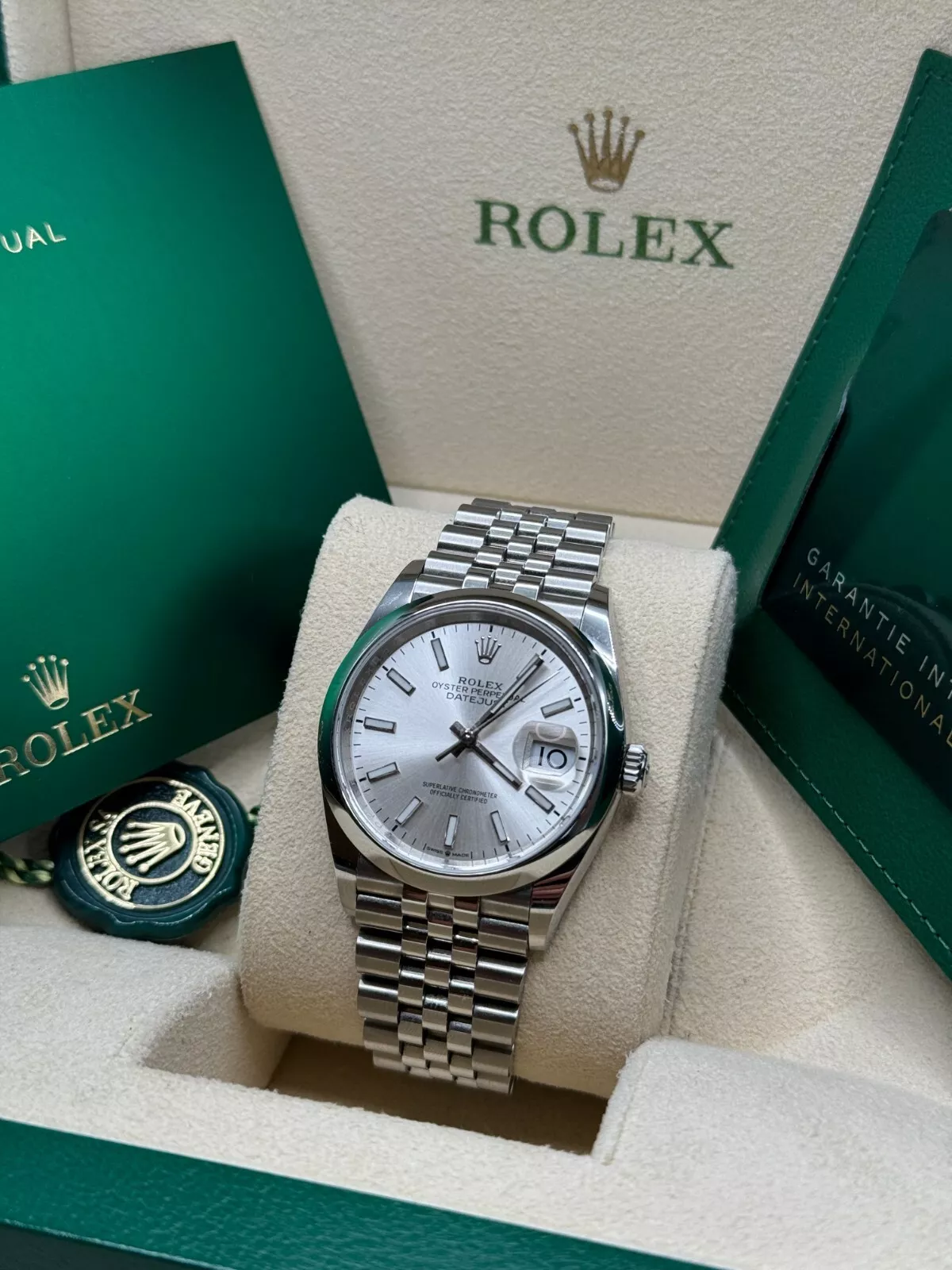 【Super Clone】ROLEX  Datejust 36mm 126200 Oyster Perpetual Silver Dial Jubilee Stainless Steel