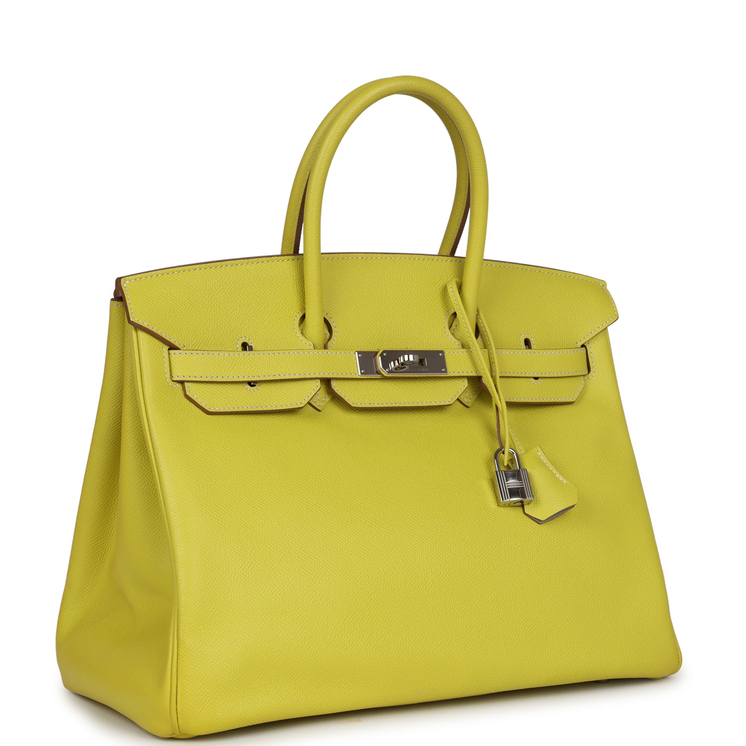 Hermès Birkin 35 Lime Candy Epsom Palladium Hardware