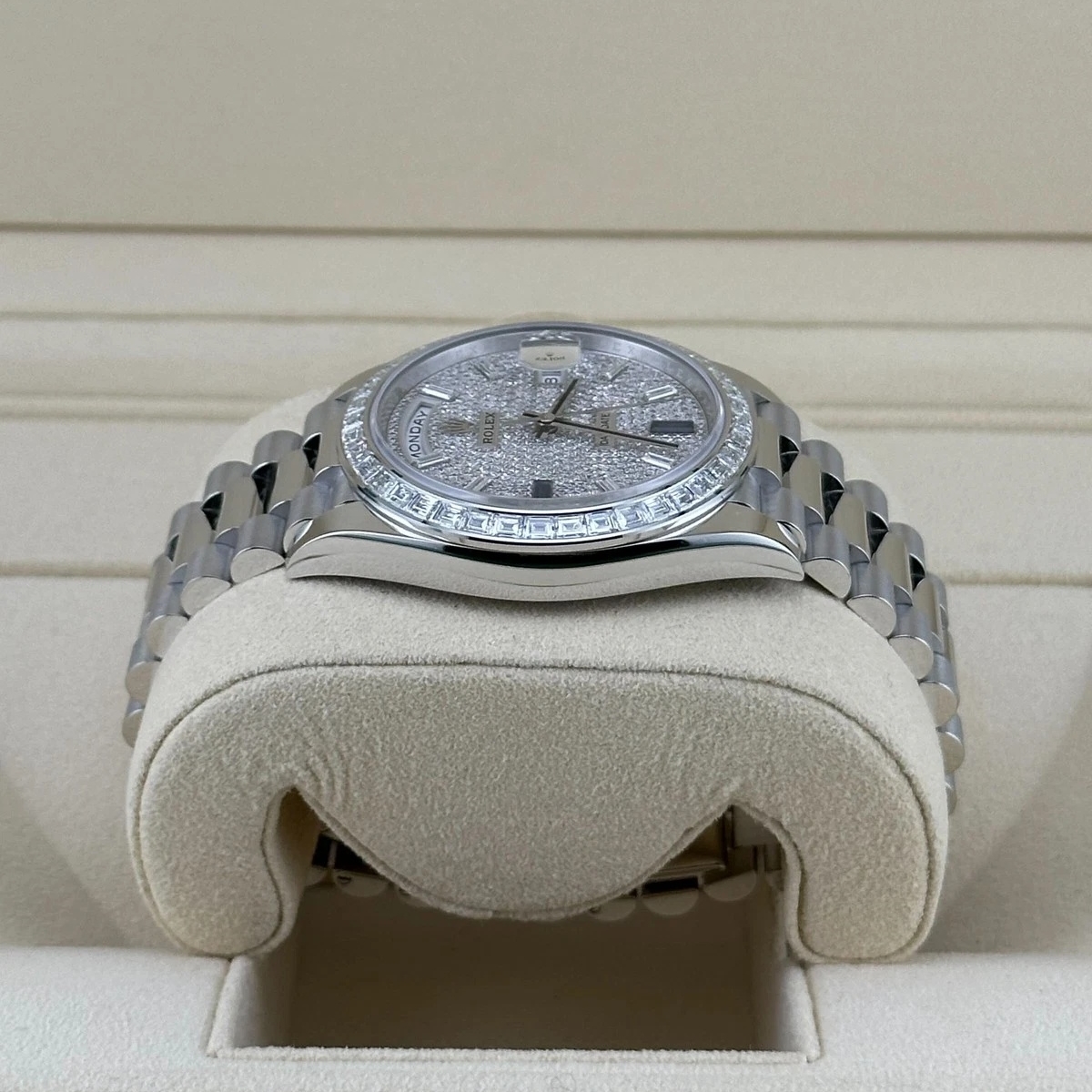 【Super Clone】ROLEX Day-Date 40mm 228396TBR-0021 Diamonds Sapphires Dial