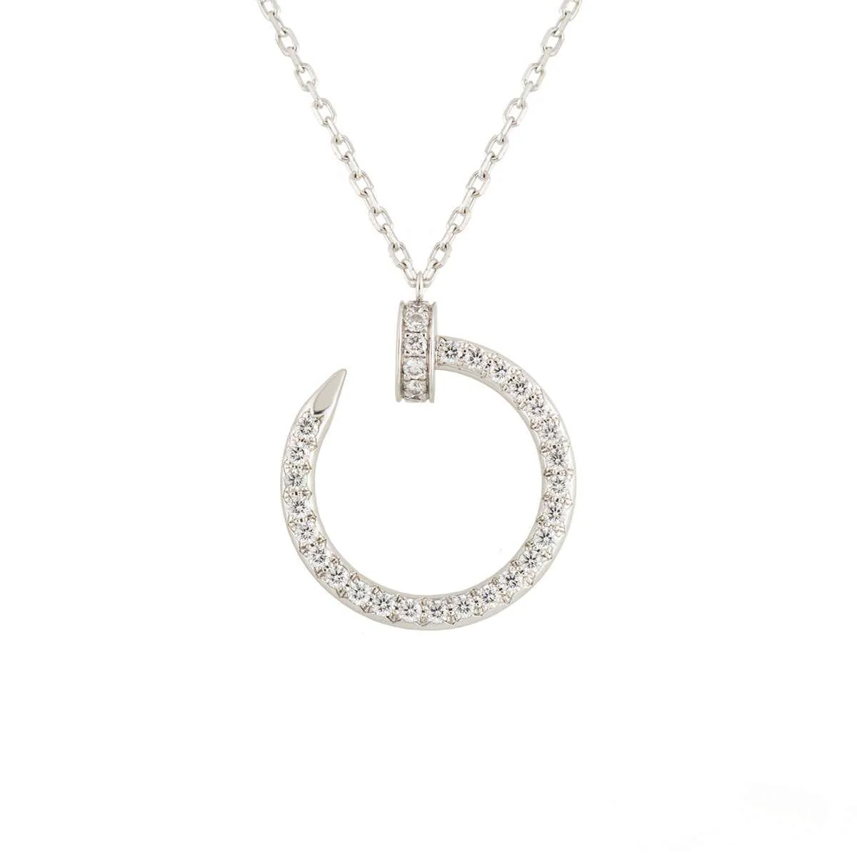 Regalia jewelryJUSTE NECKLACE SILVER DIAMONDS