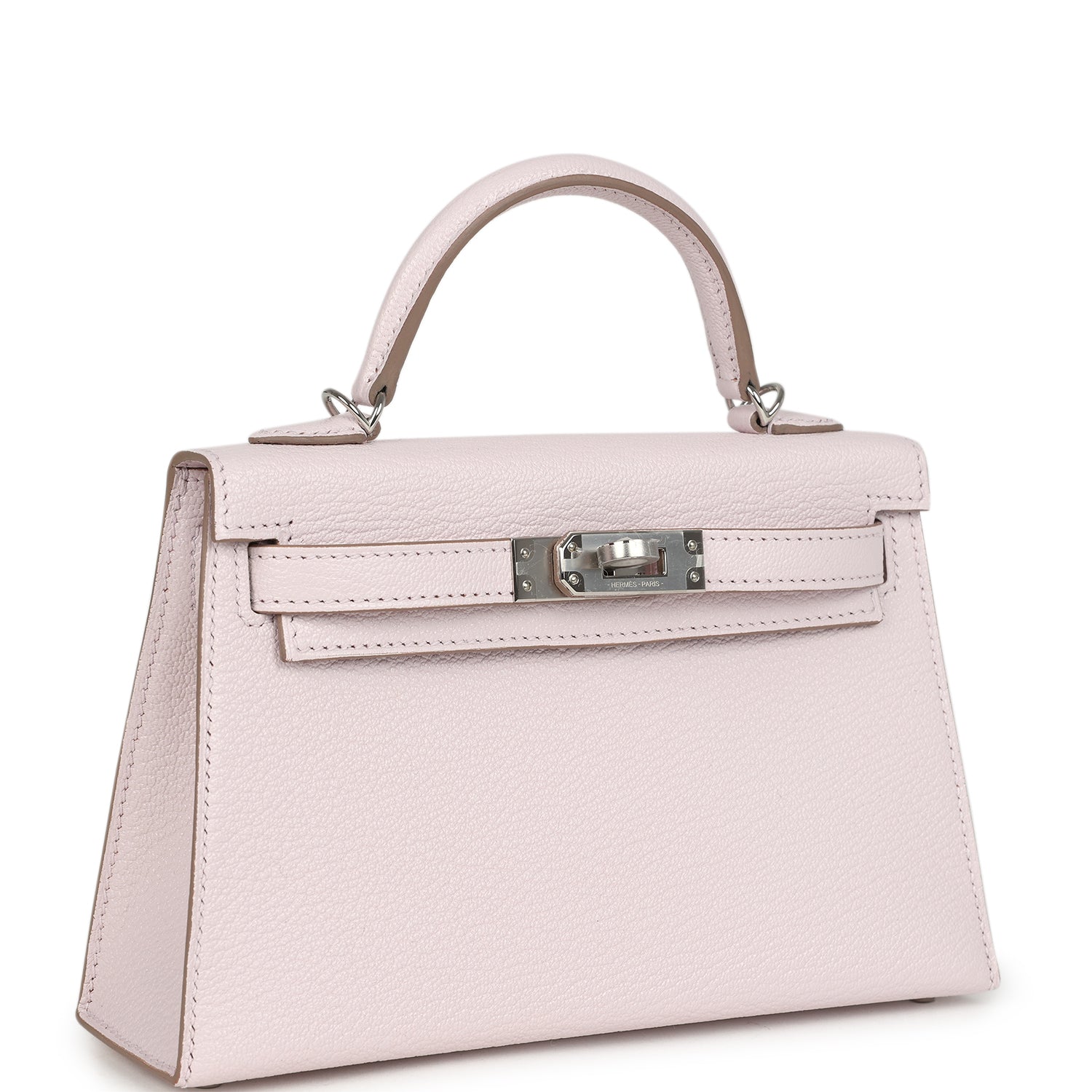 Hermes Kelly Sellier 20 Mauve Pale Chevre Palladium Hardware