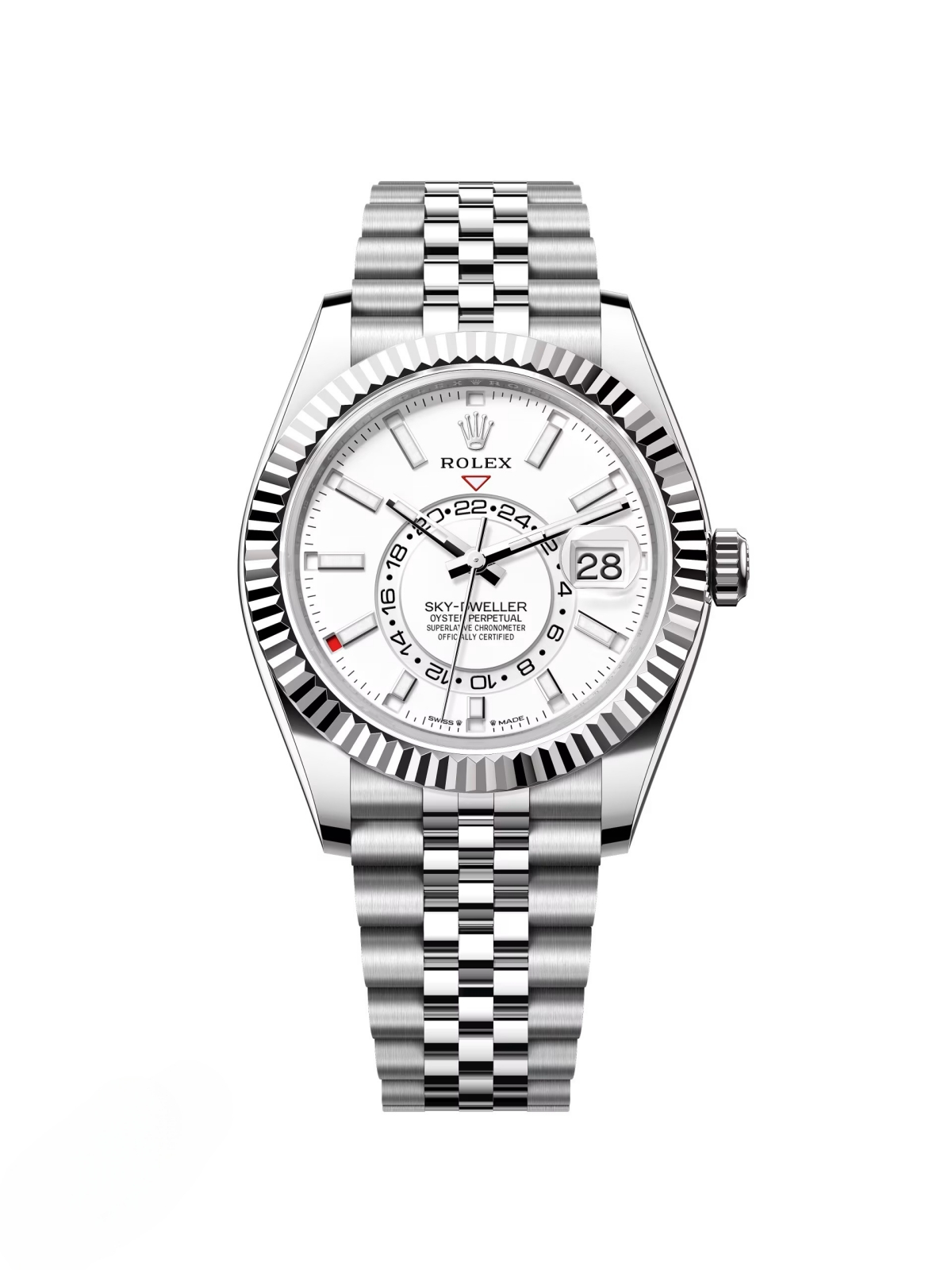 【Super Clone】ROLEX Sky-Dweller 42mm 336934-0003/0004 Stainless Steel White Dial Oyster