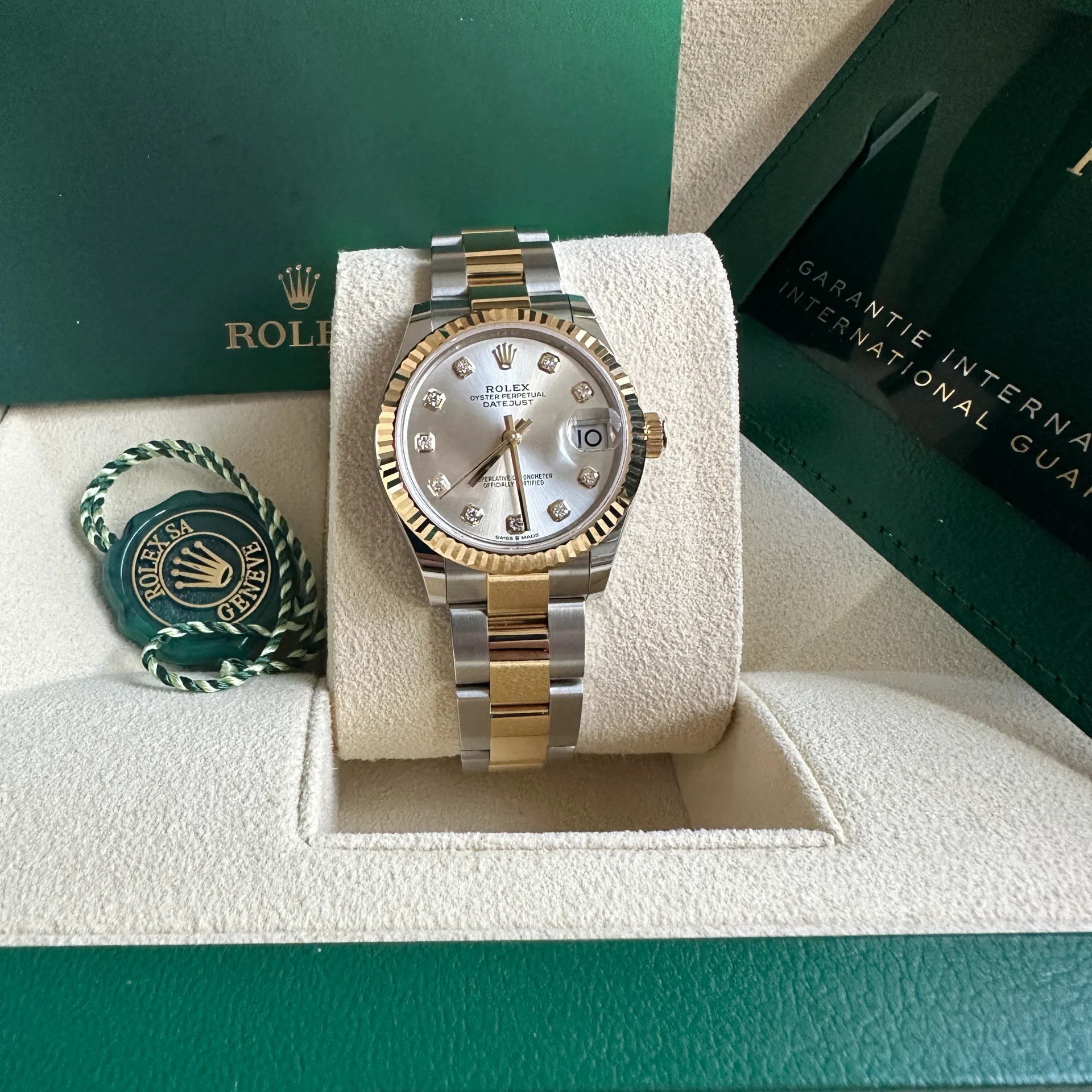 【Super Clone】ROLEX Datejust m278273-0019/0020 31mm Silver Dial Stainless Steel and Yellow Gold Oyster Watch