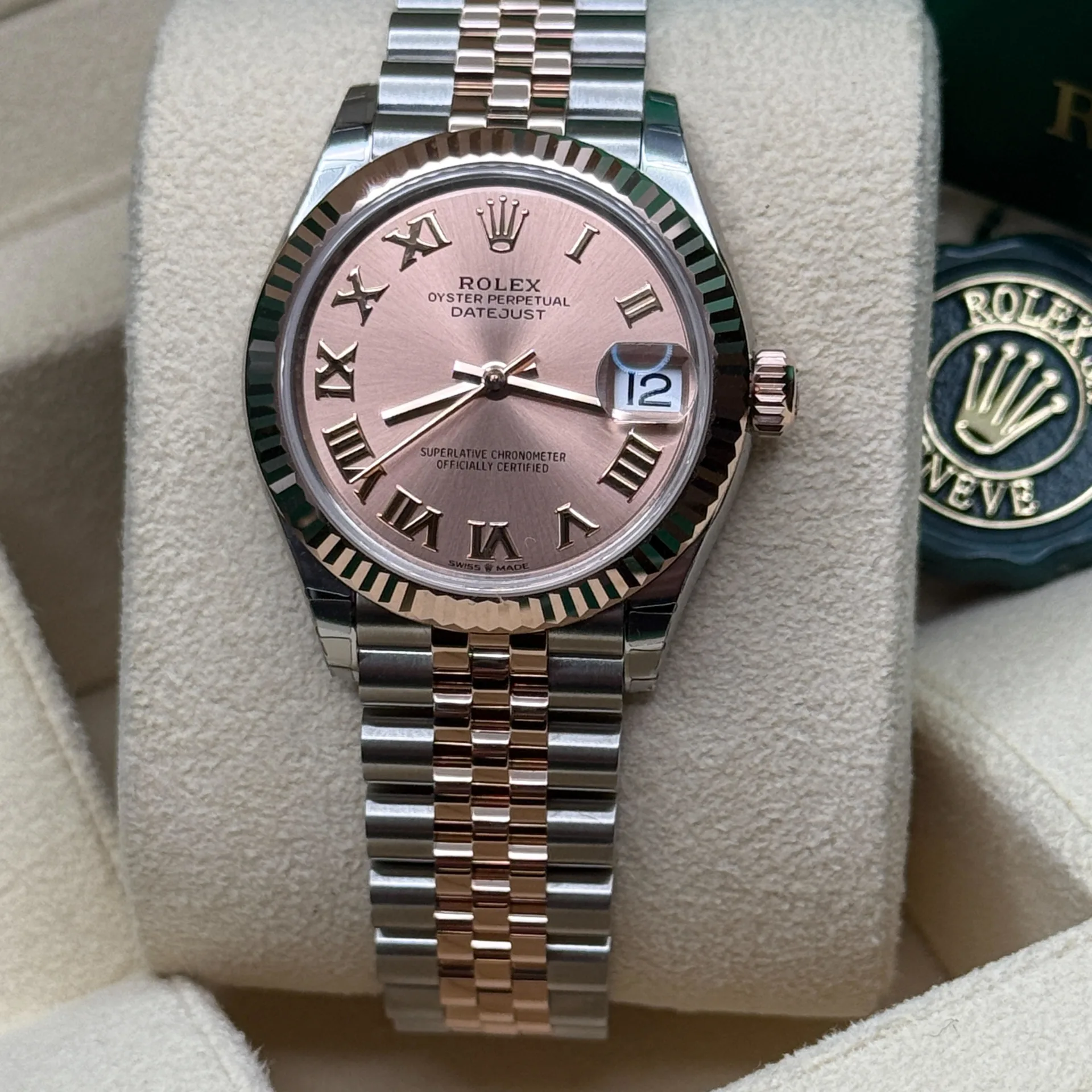 【Super Clone】ROLEX Datejust m278271-0005/0006 Rose 31mm Dial Oyster Bracelet Watch