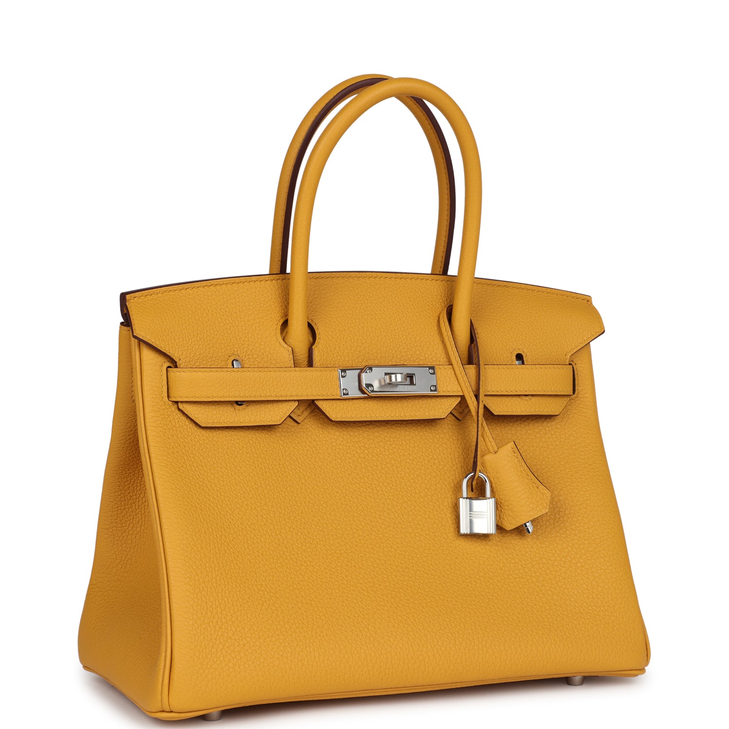 Hermès Birkin 30 Jaune Ambre Togo Palladium Hardware